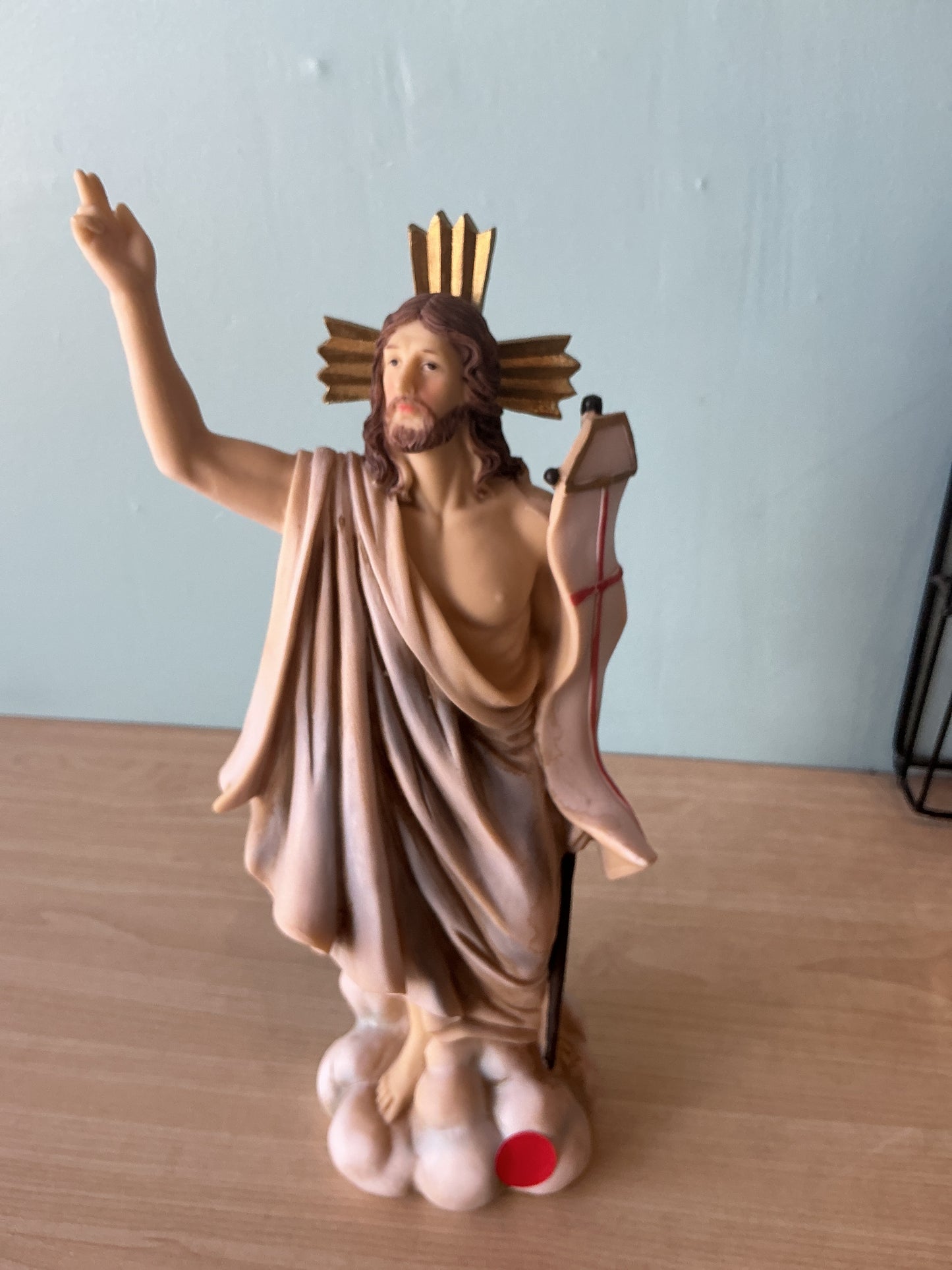 Polyresin 12"H Risen Christ Statue