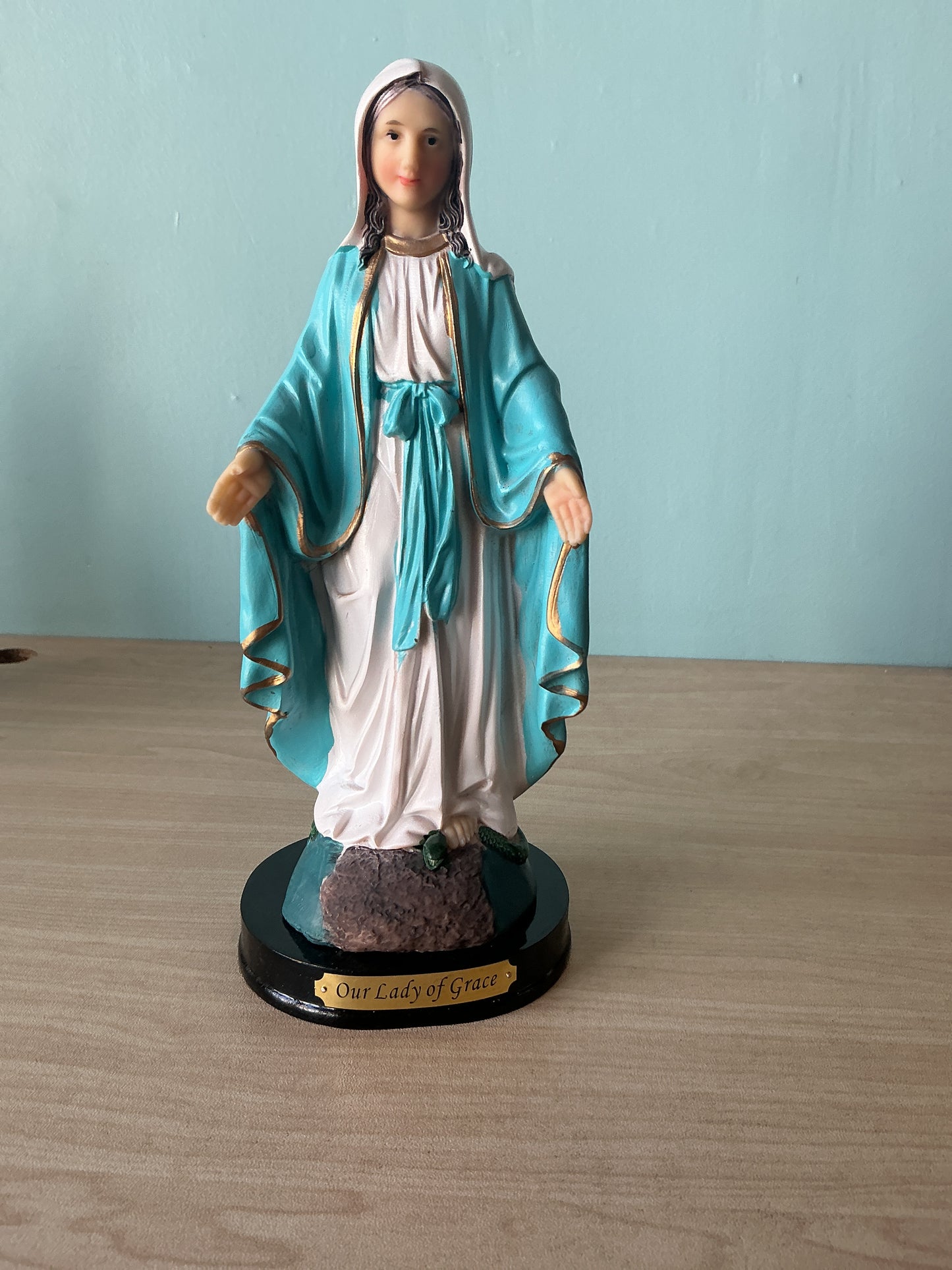 Our Lady Of Grace with base 8"H