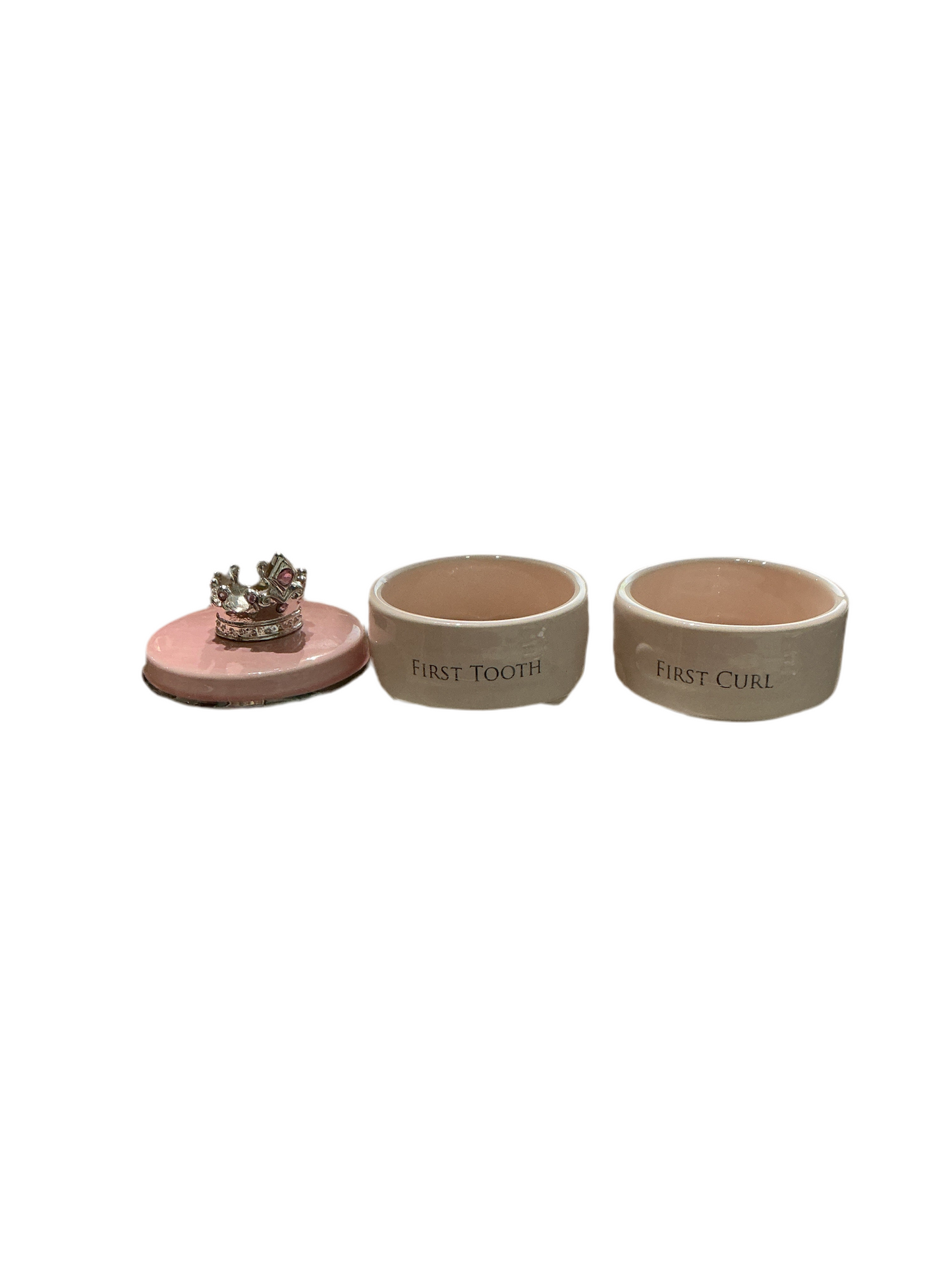 Pink First Tooth and Curl Keepsake