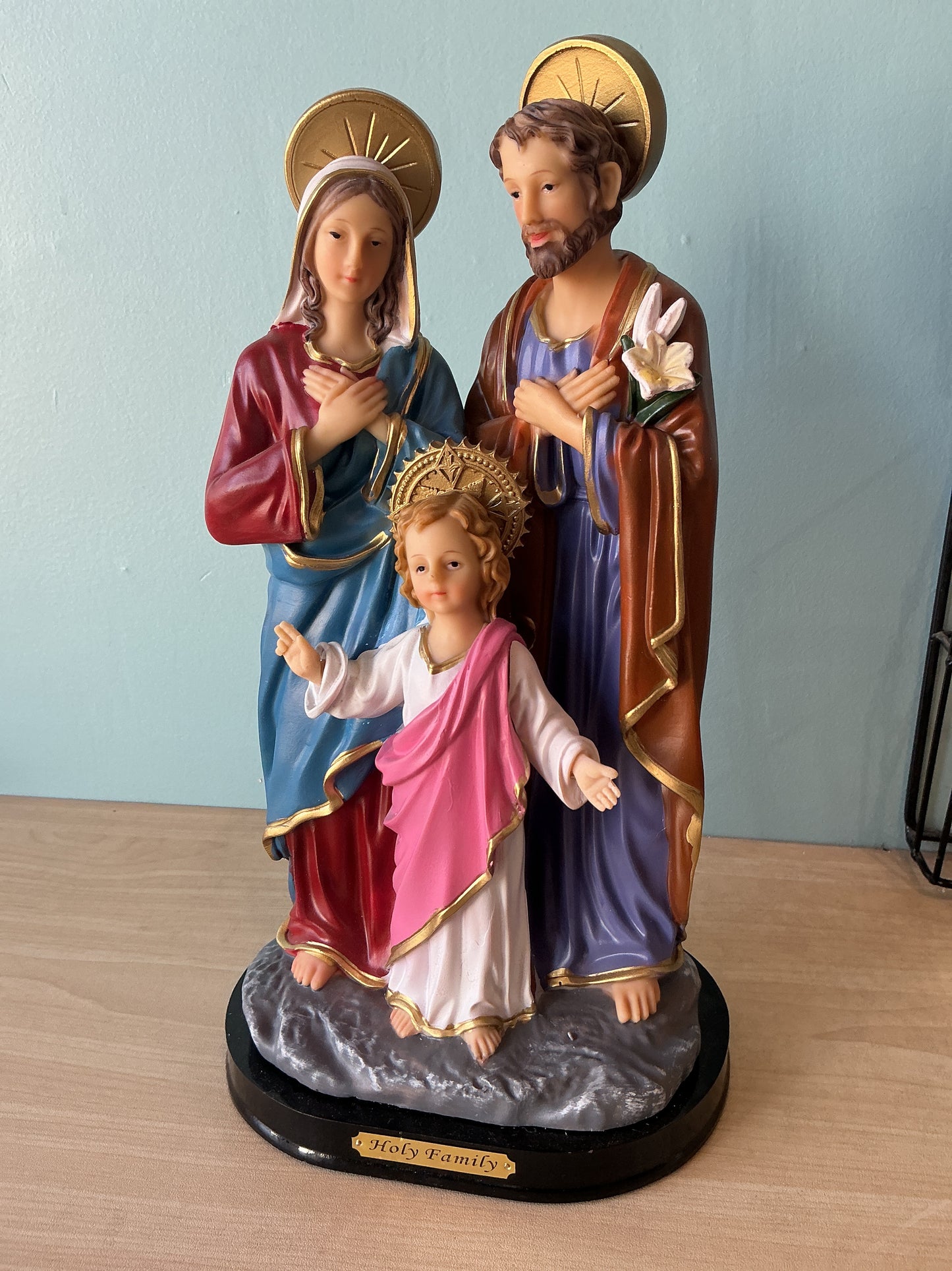 Holy Family 12" Wooden Base
