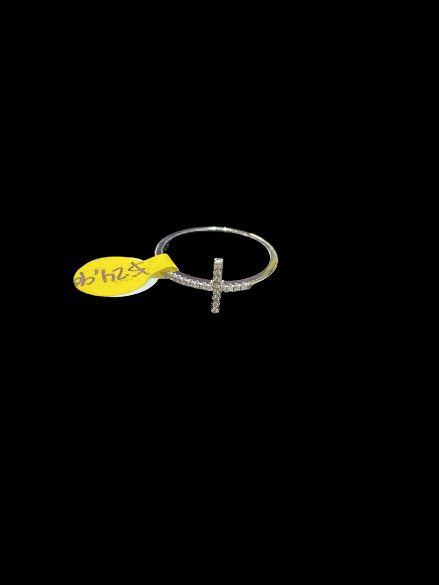 Silver Cross Ring Size #9