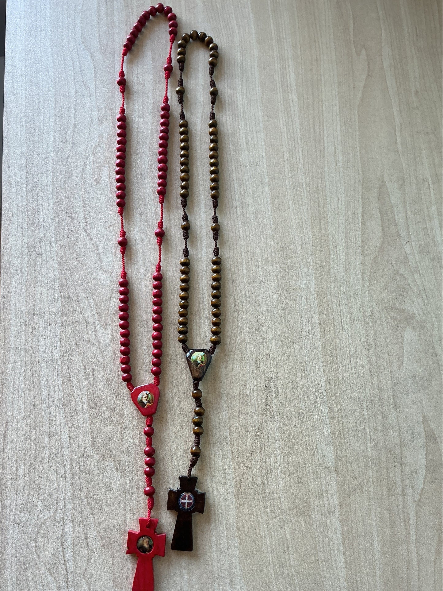 Wood Rosary - St. Benedict