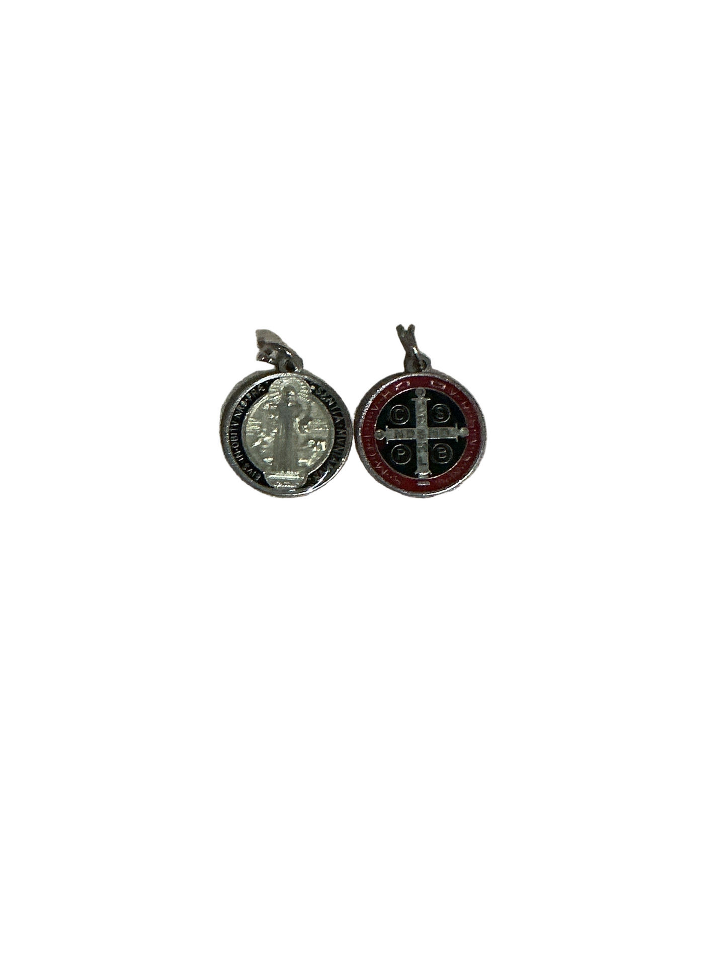 St. Benedict Medal color Black with Red and Silver 1.0 inc