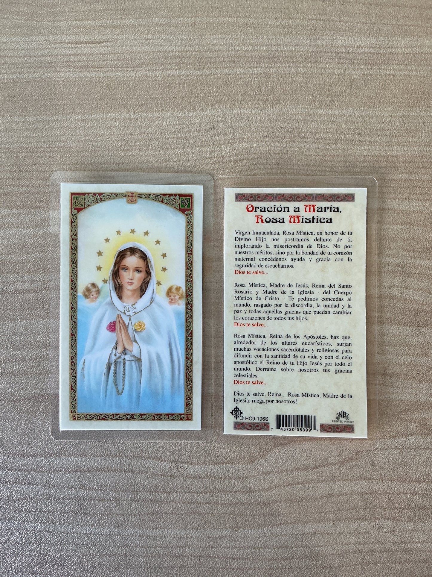 Oración a María, Rosa Mística