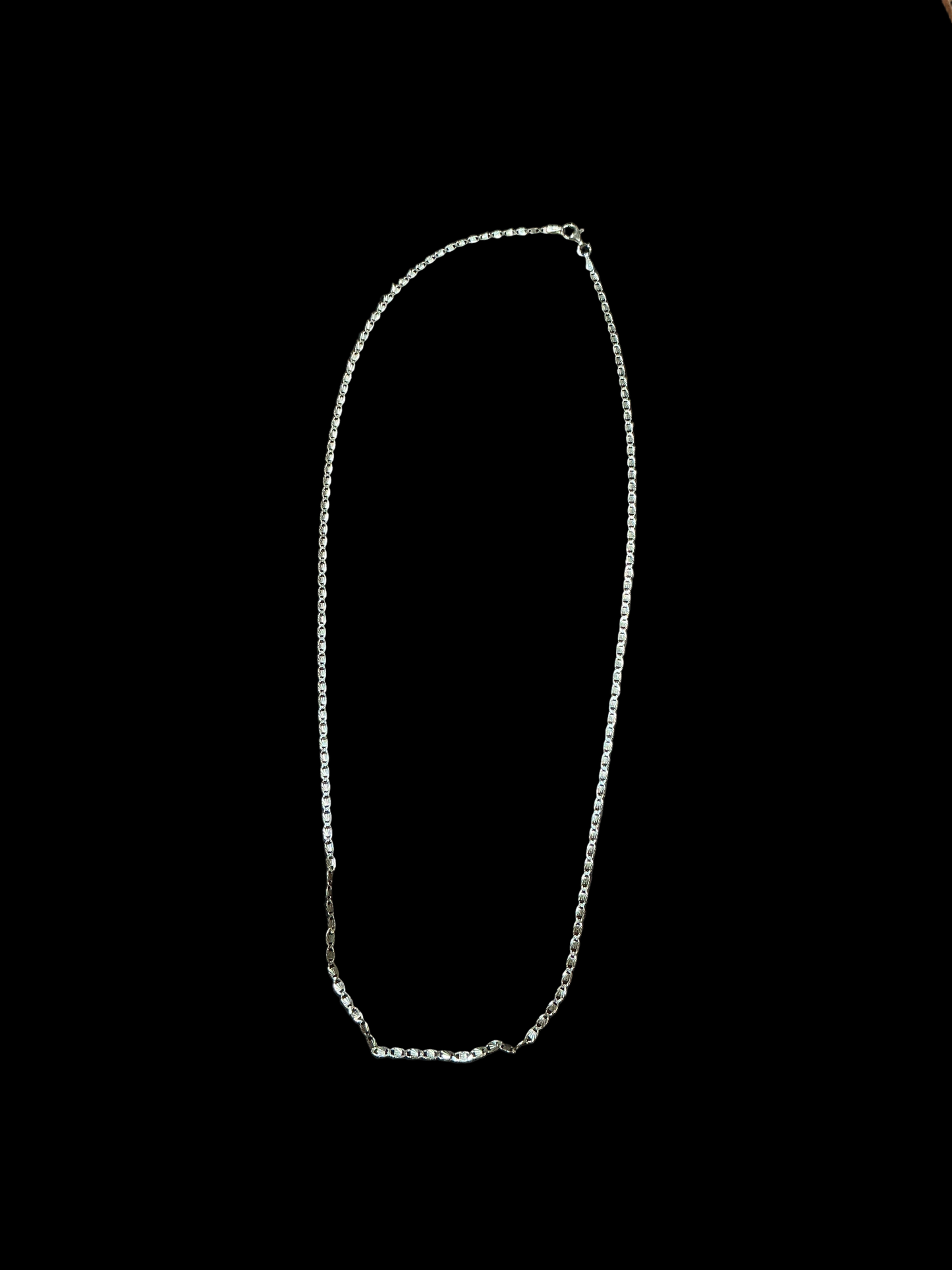 Silver Chain Necklace 20.5 “ H