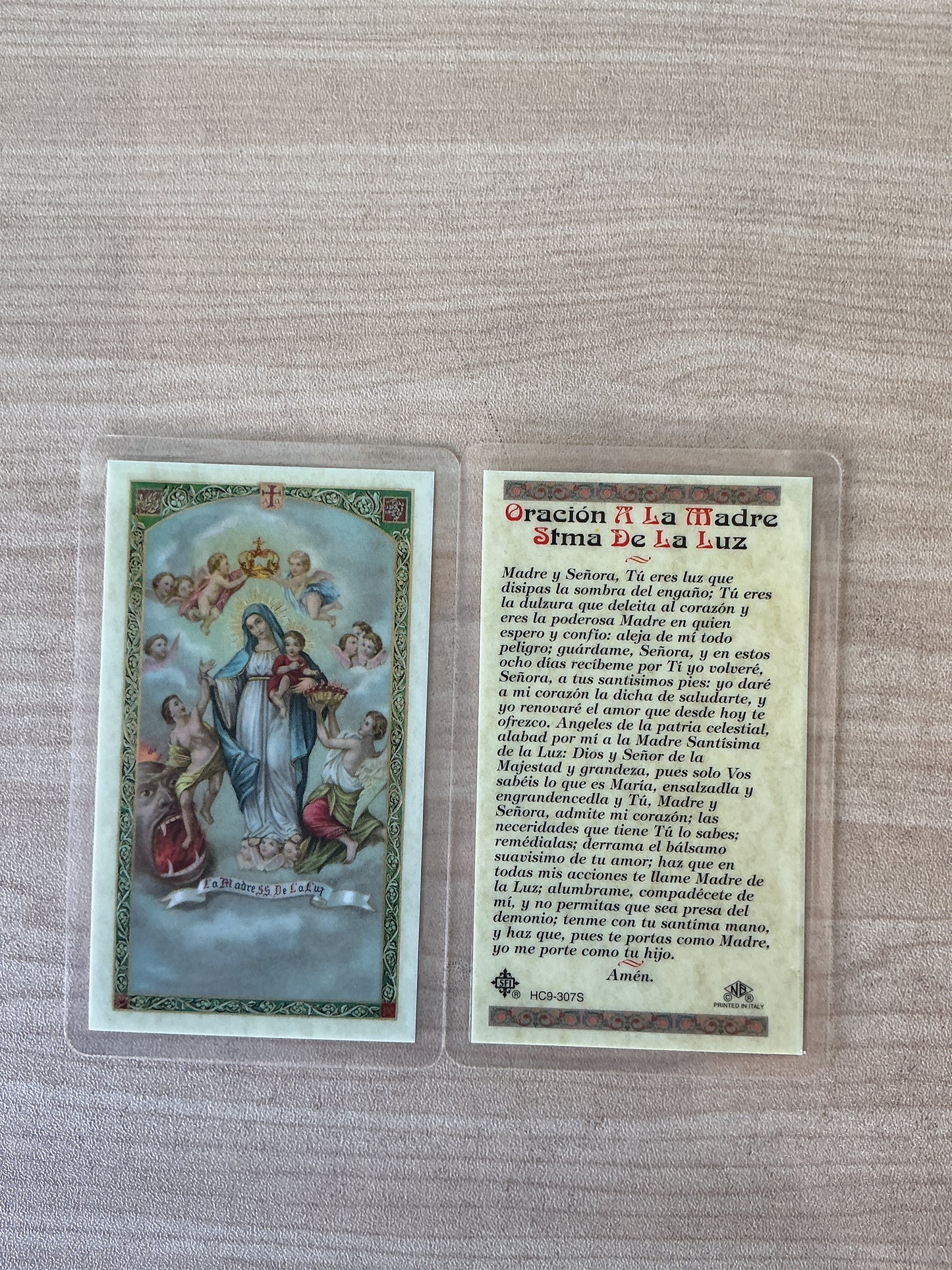 Oración A La Madre Stma De La Luz