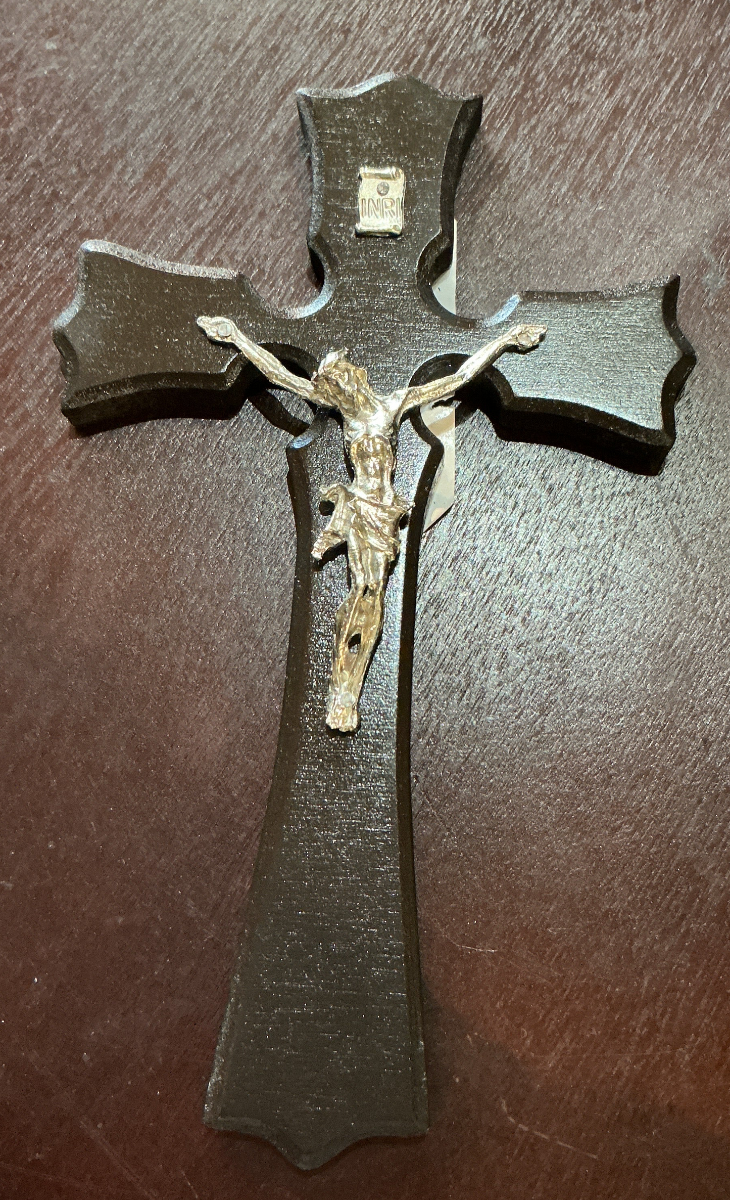 Crucifix Wall Wood Cross 8"H