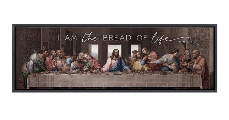 I Am the Bread of Life Framed Canvas