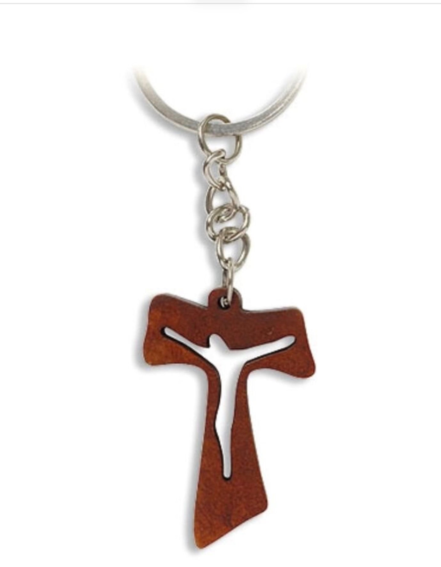 Tau Crucifix Key Chain