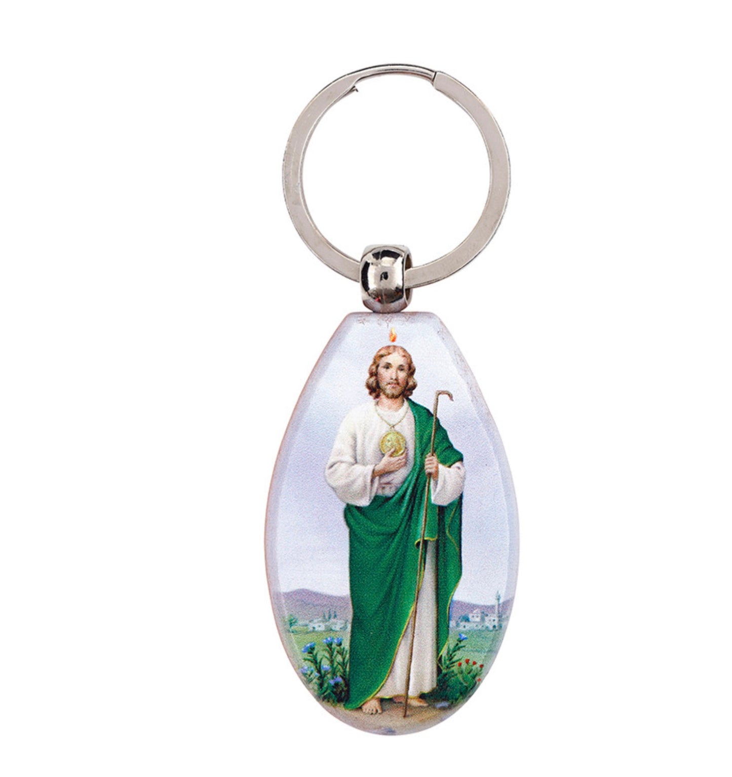 St. Jude Teardrop Key Ring