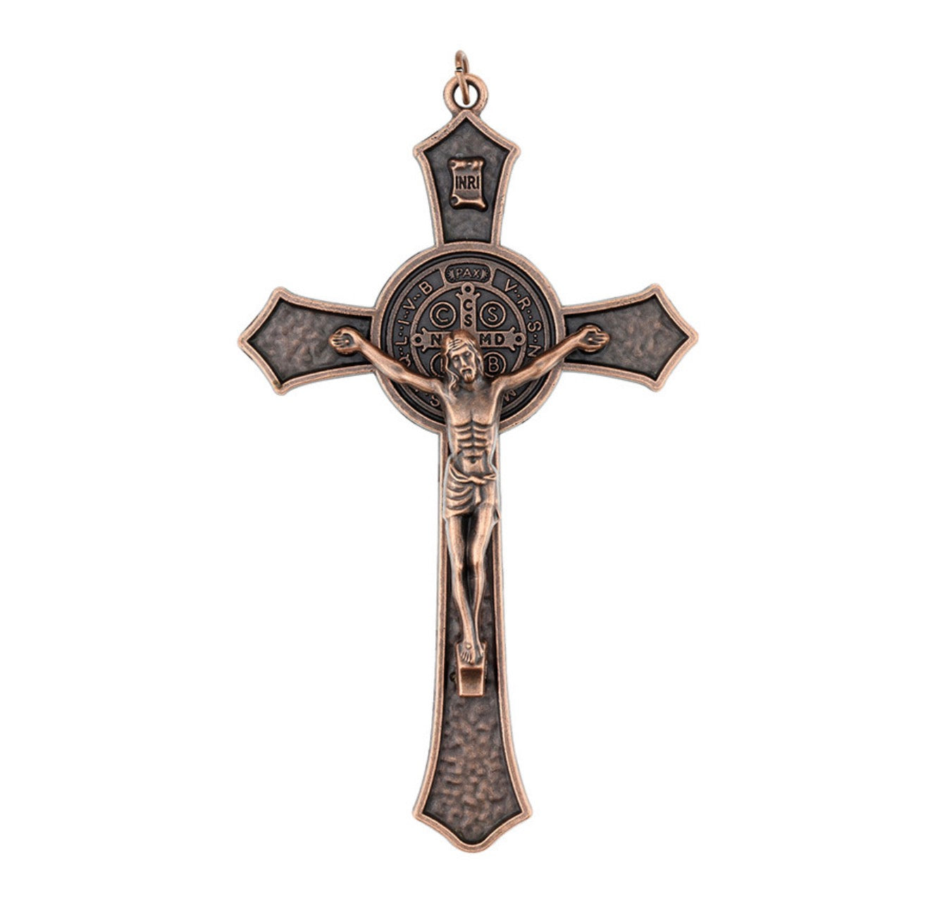 St. Benedict Antique Copper Crucifix