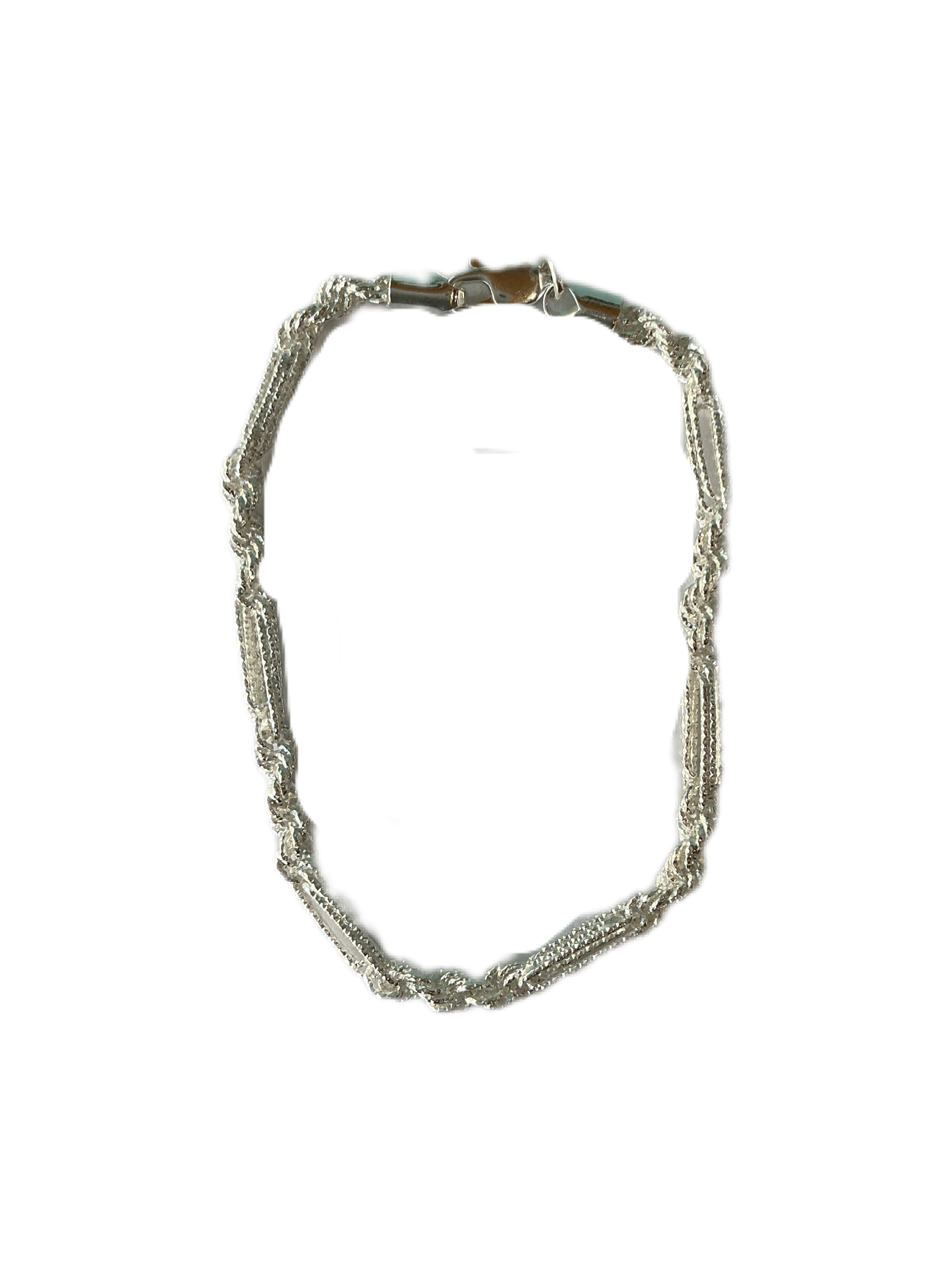 Silver Bracelet 7.8"H