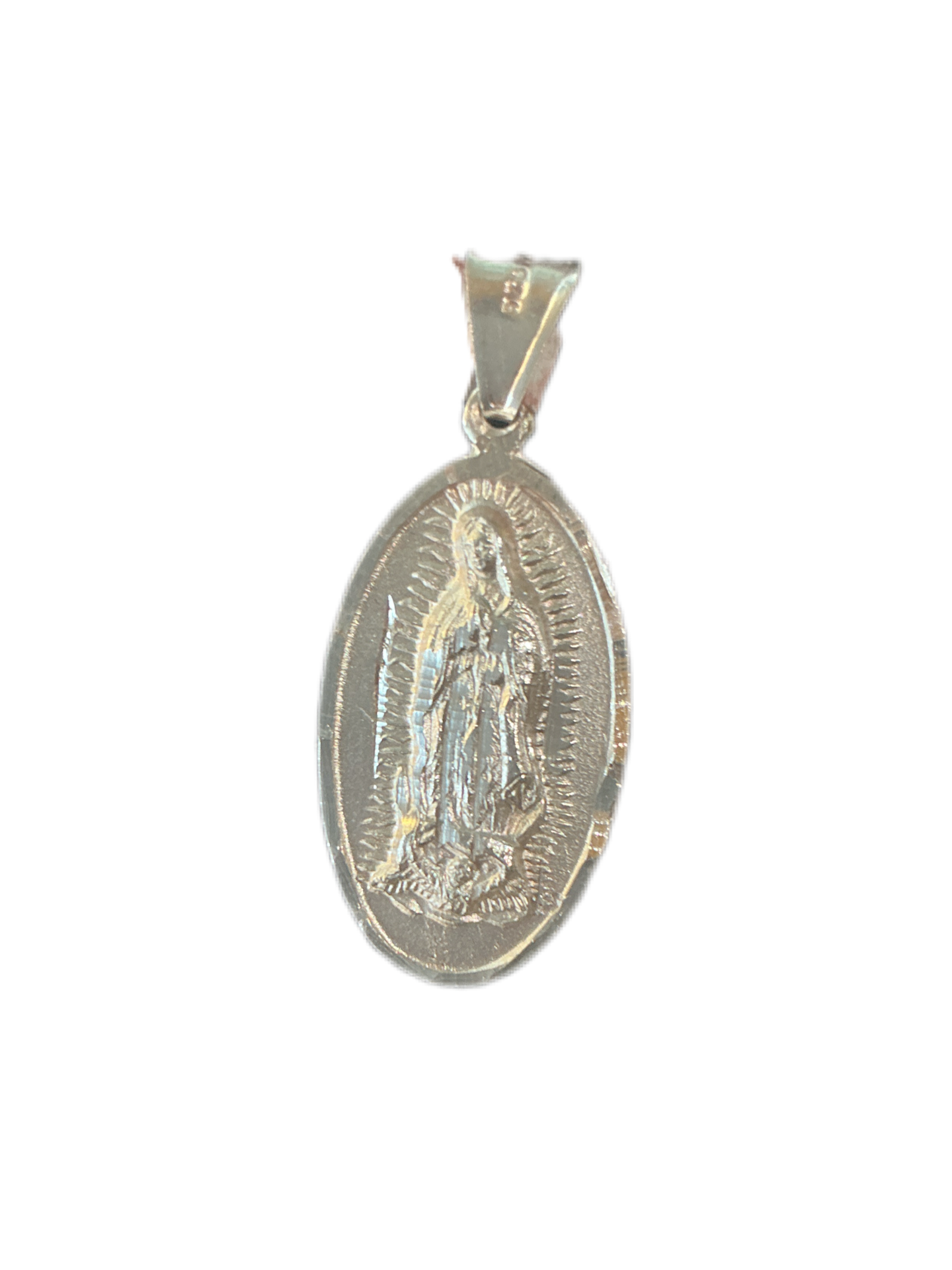 Our Lady Virgen Guadalupe and the other side with prayer