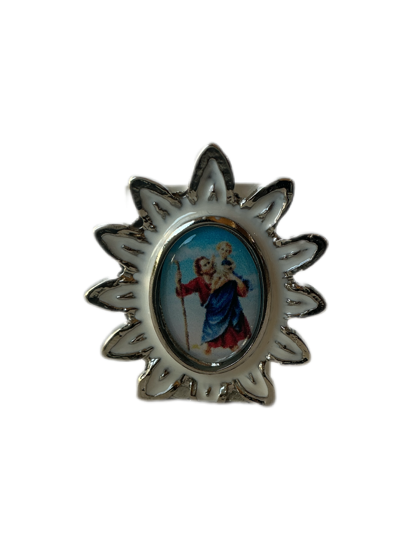 Metal Stand San Cristobal Figurine Min