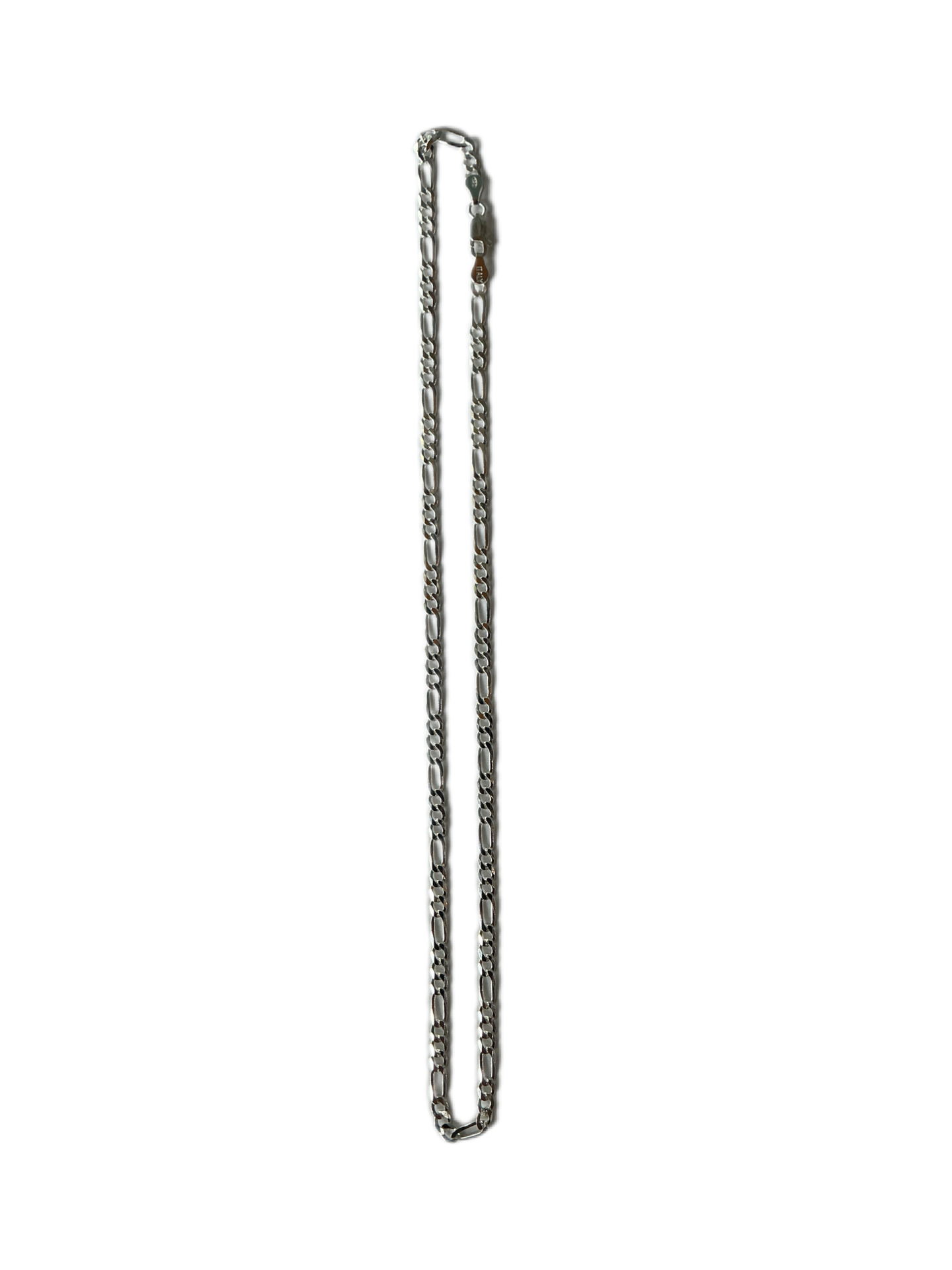 Silver Figaro Chain 18"H