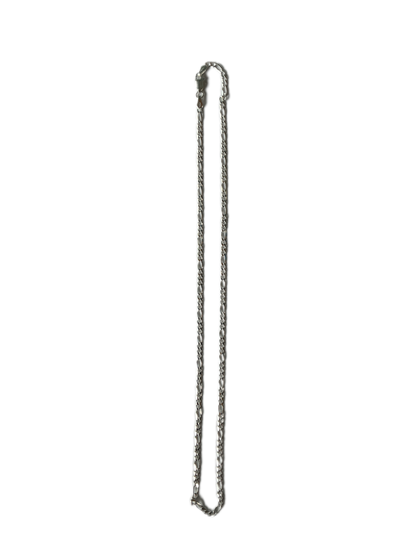 Silver Figaro Chain 18"H