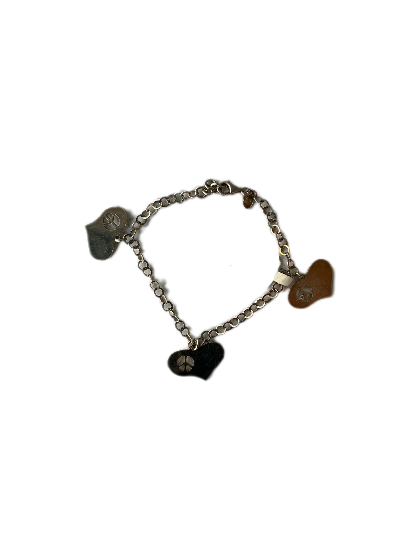 Silver Bracelet with hearts