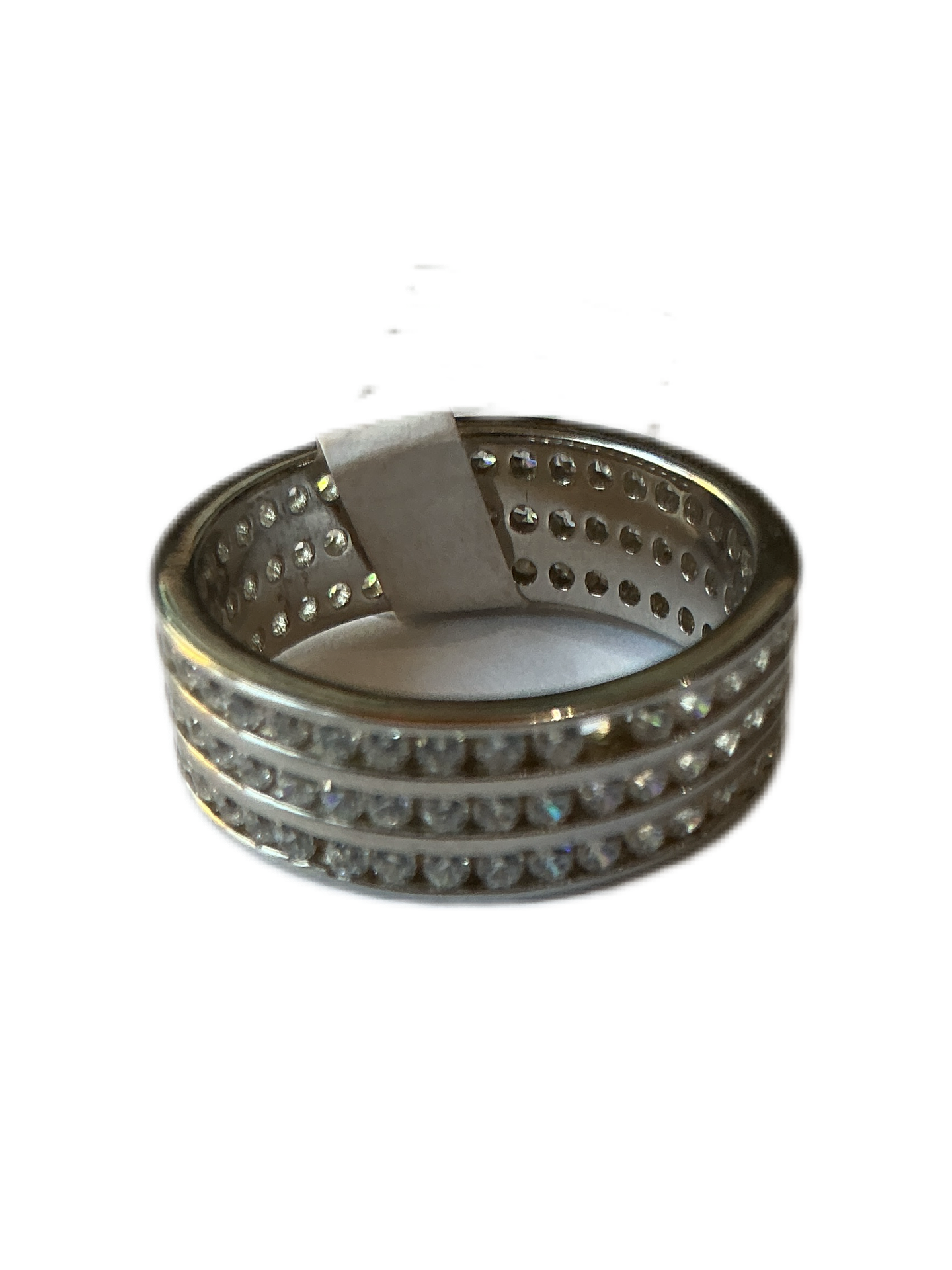 Silver Ring with Zirconias #8