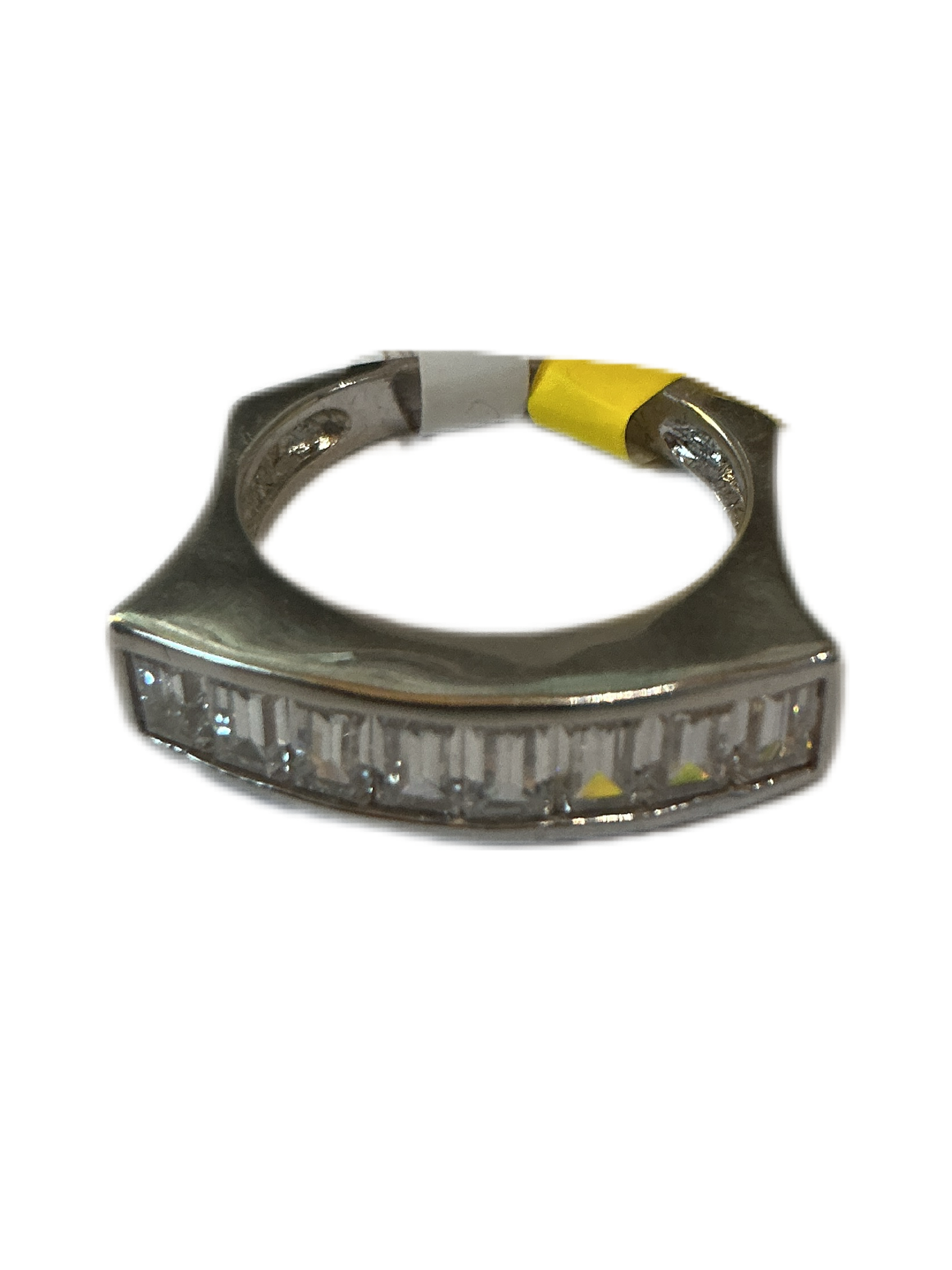 Silver Ring With Zirconias Size# 8