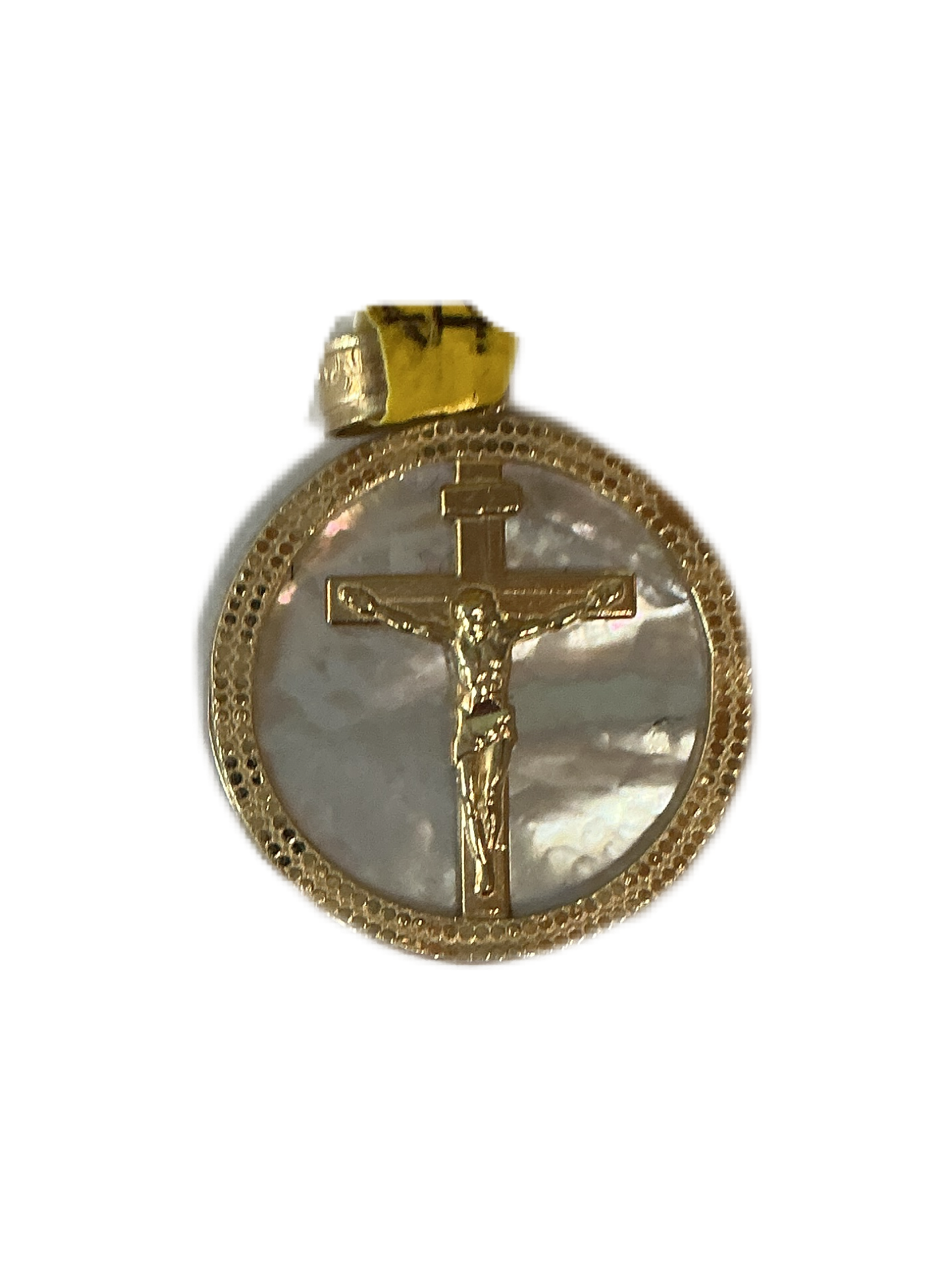 Crucifix Gold Medal 1"H