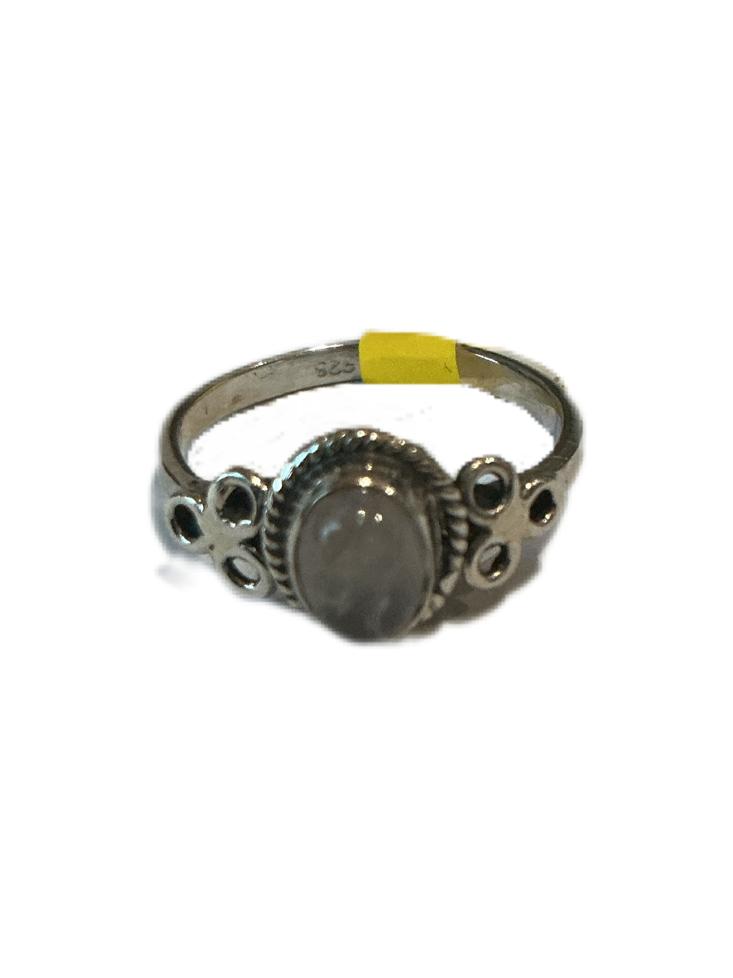 Silver Ring with stone Size#6