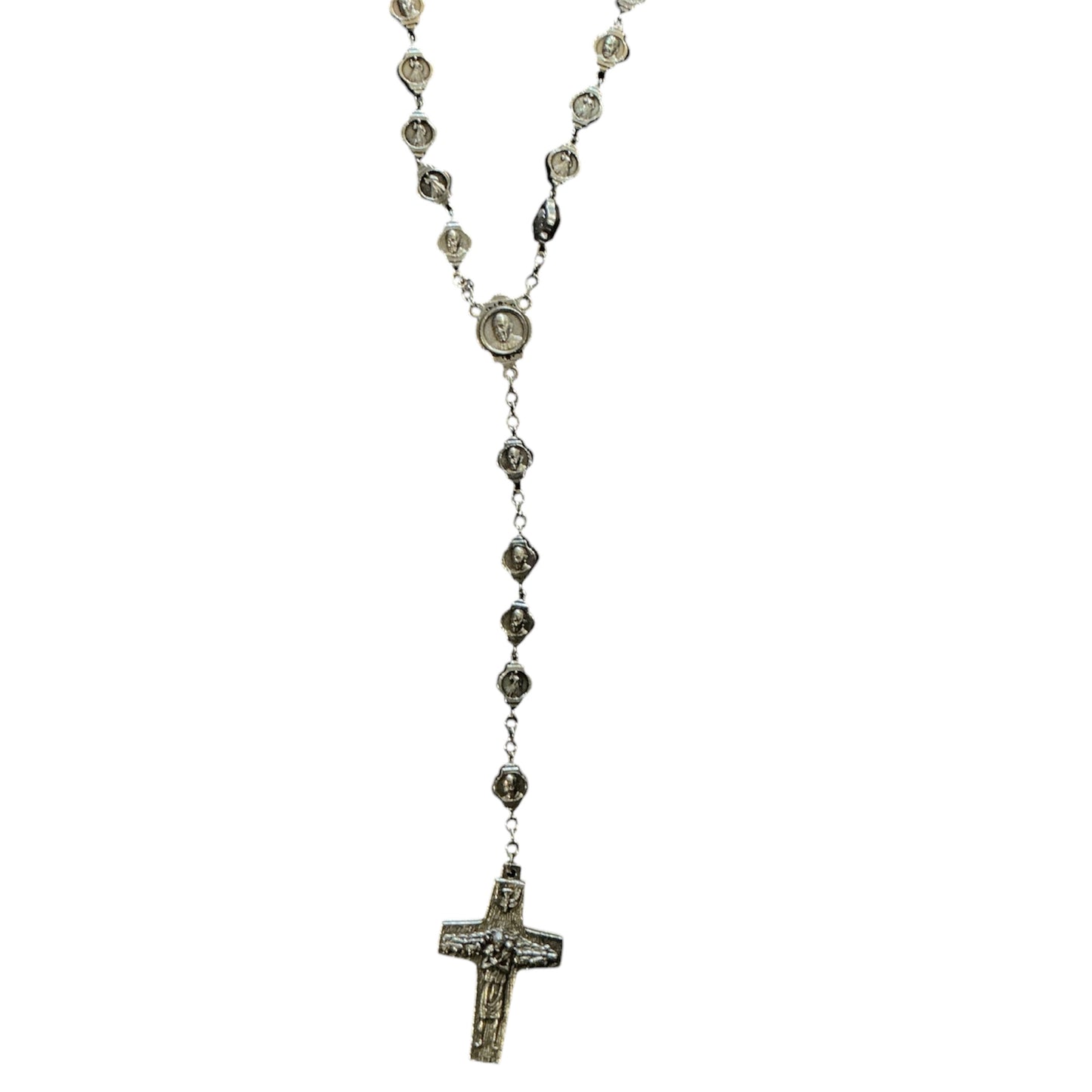 Rosario del Papa Francisco con estuche del Papa Francisco