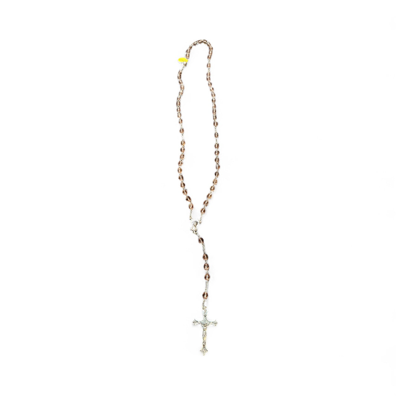 Rosary Crystal Rose (Pink)- October 5MM 18.5"