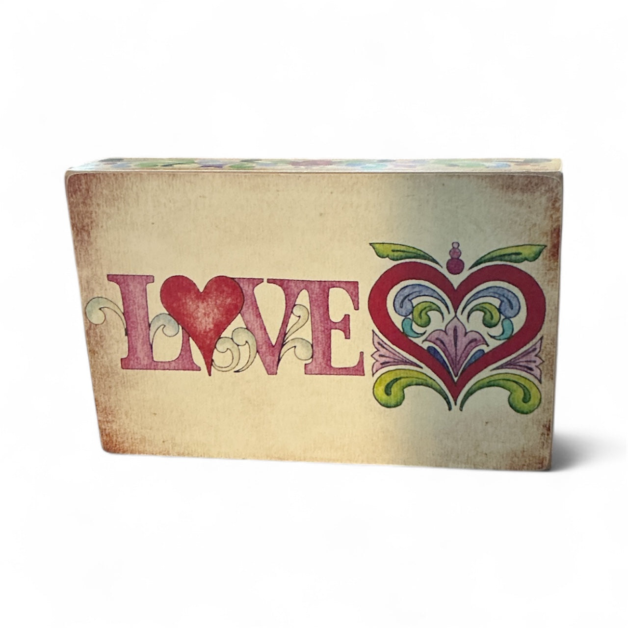 Wood love sign