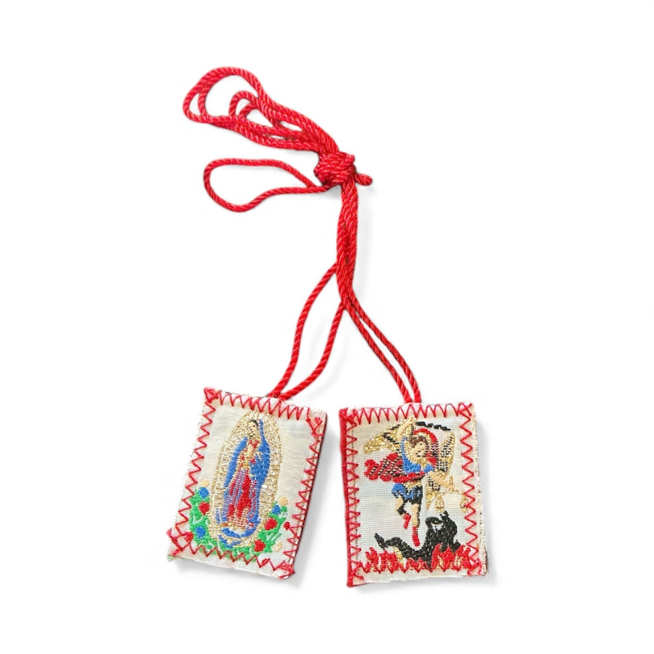 Escapulario San Miguel y Virgen de Guadalupe