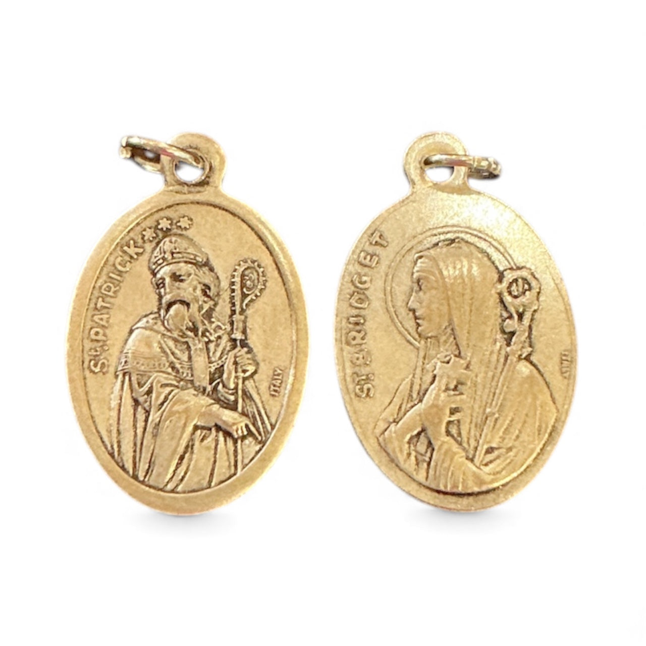 Oxy Silver Medal St. Bridget & St. Patrick 1"H