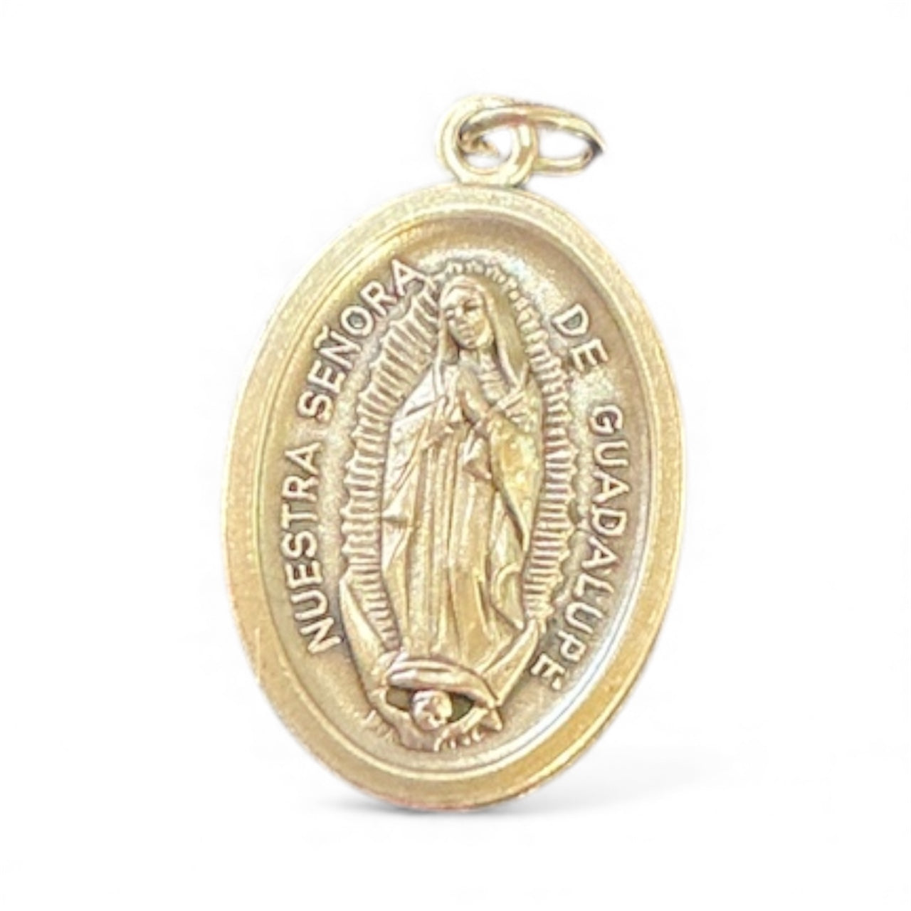 Oxy Silver Medal Virgen de Guadalupe 1"H