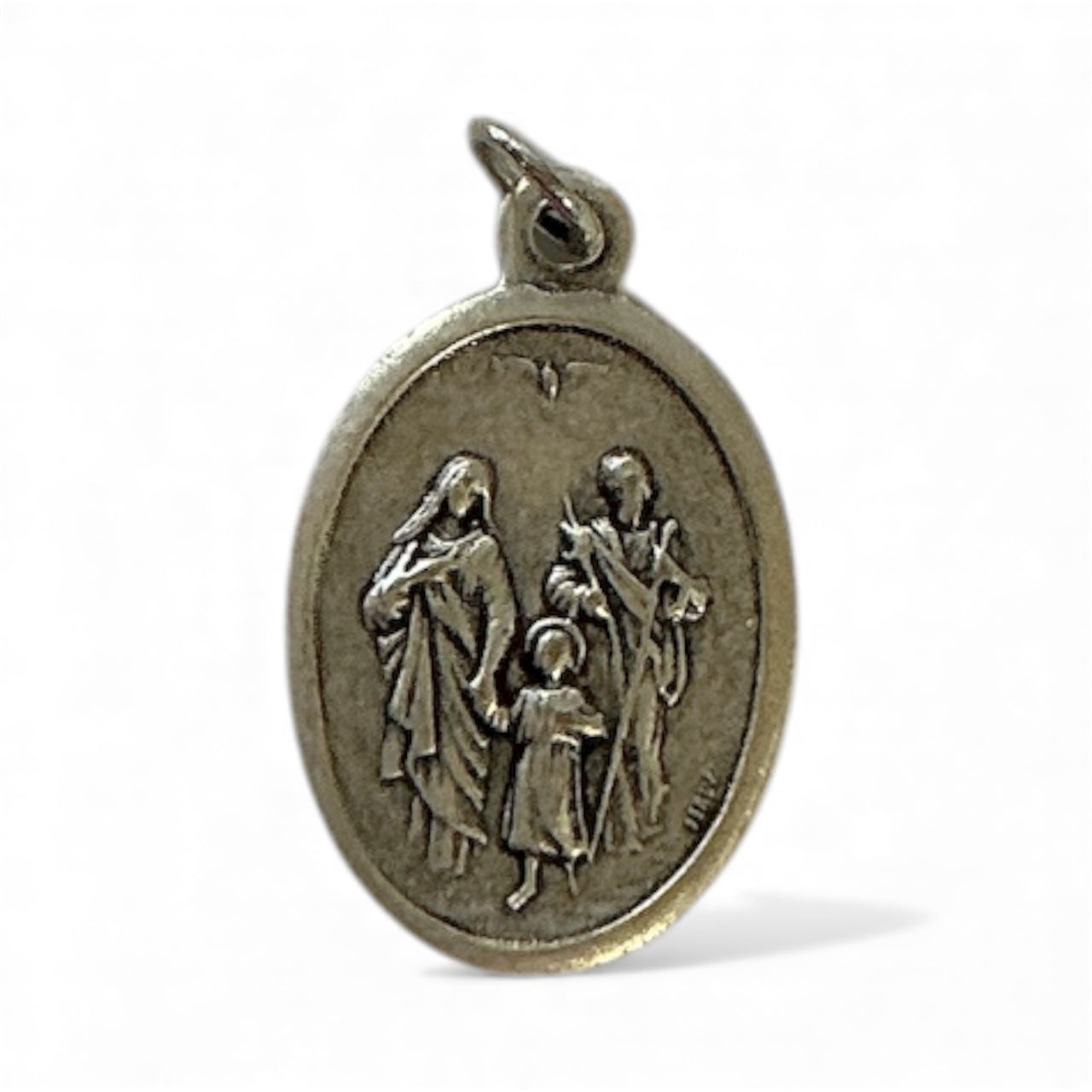 Oxy Silver Medal Holy Family 1"H