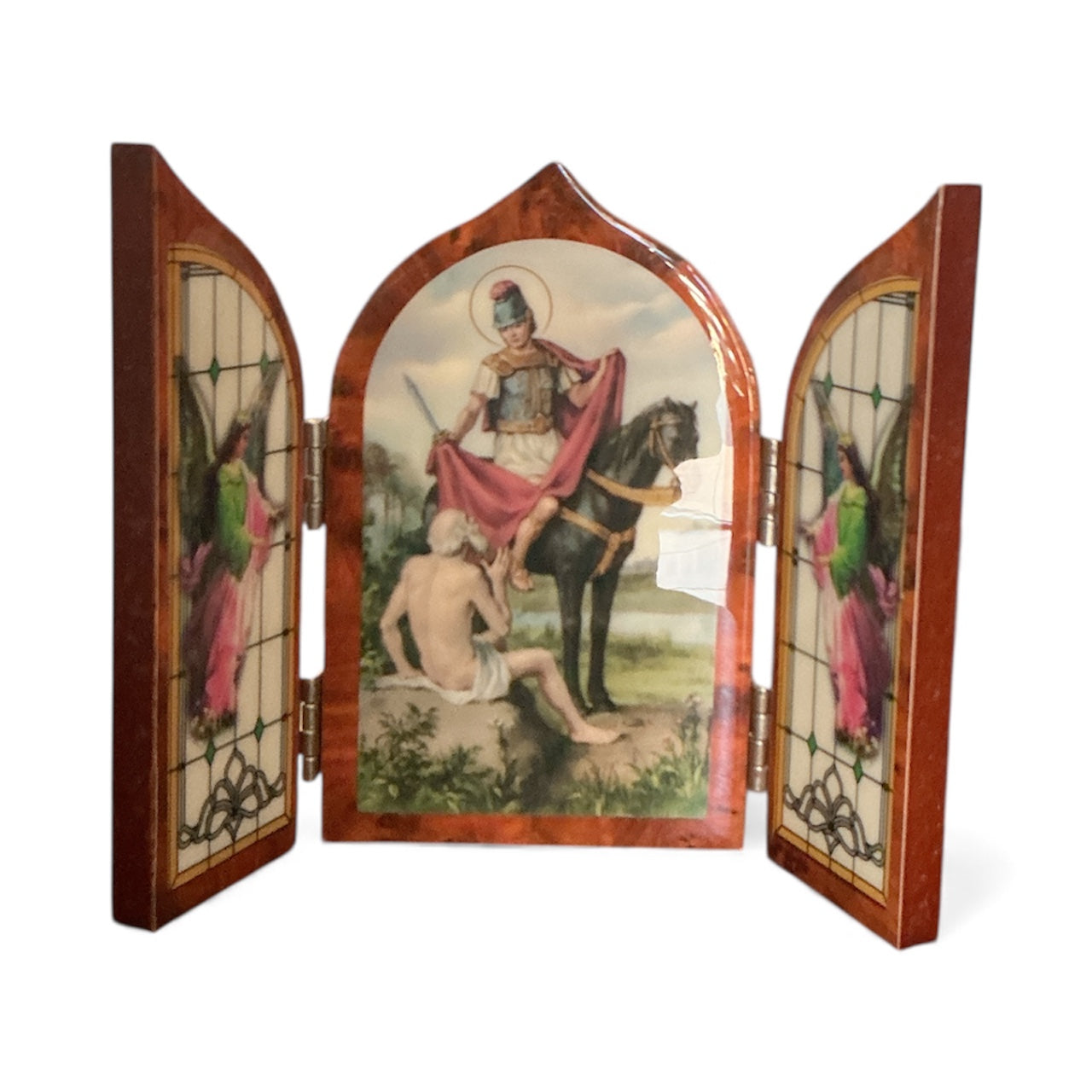 San Martin Caballero triptych 6.2x8.5”