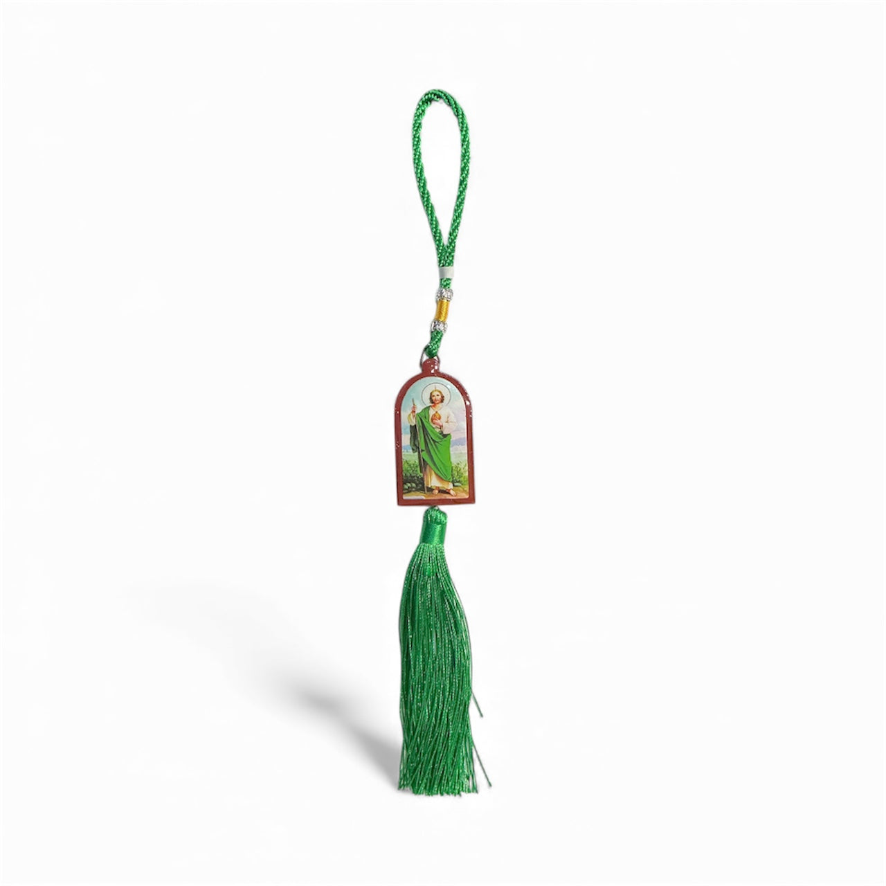 Square hanging ornament with the image of Saint Jude