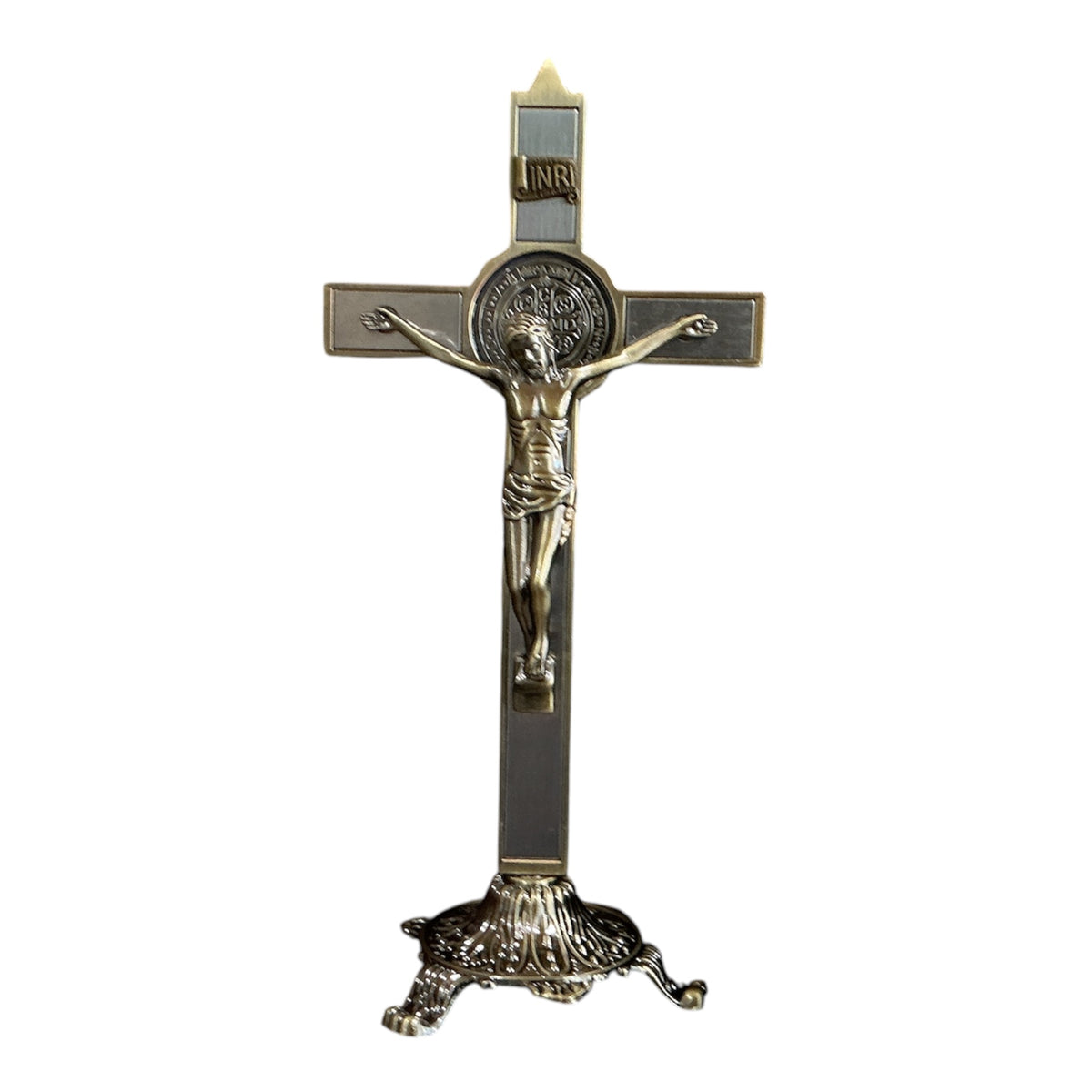 Crucifixion St.Benedict With Base