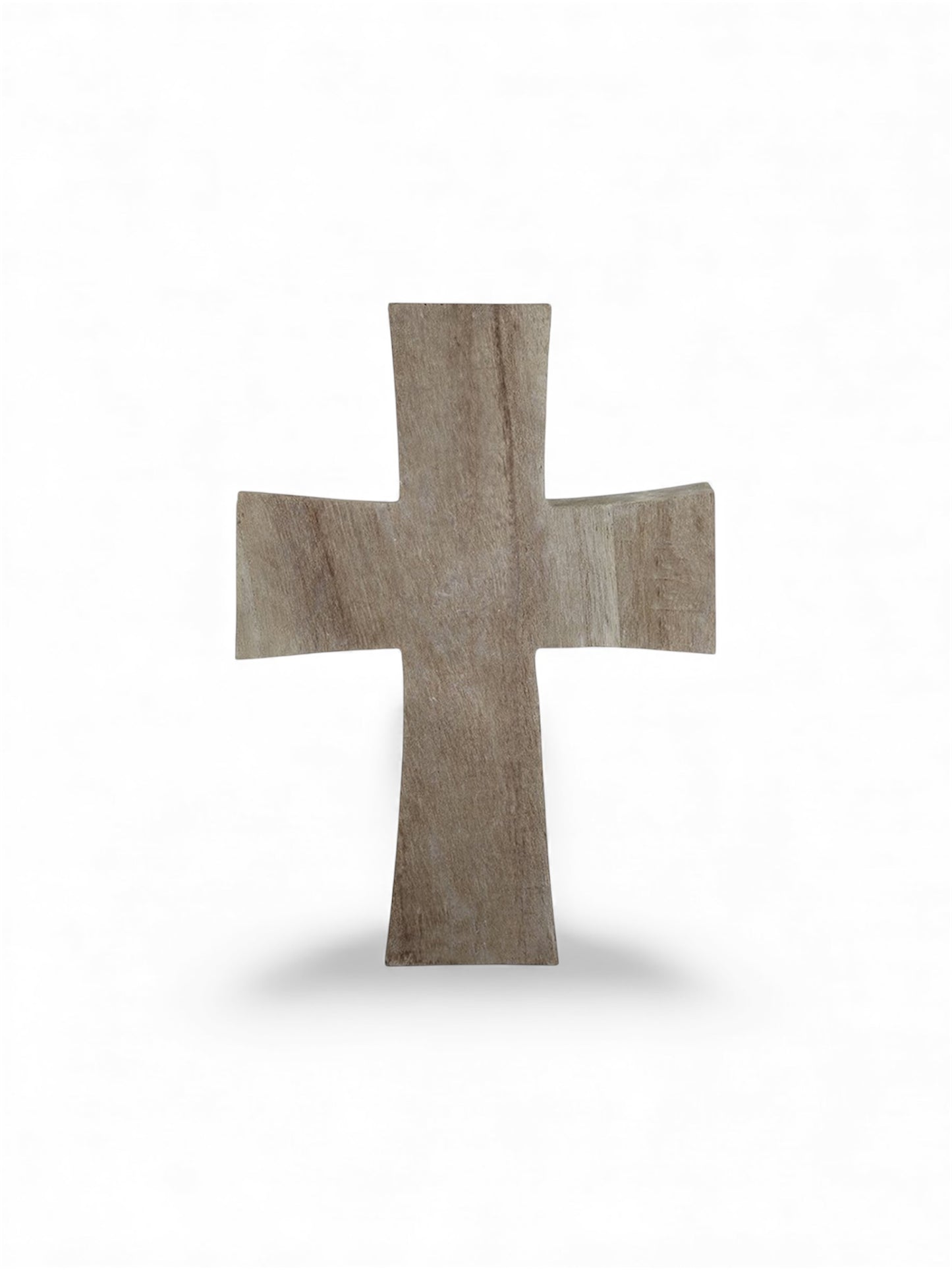Paulownia Wood Standing Cross - Large - Grey Finish