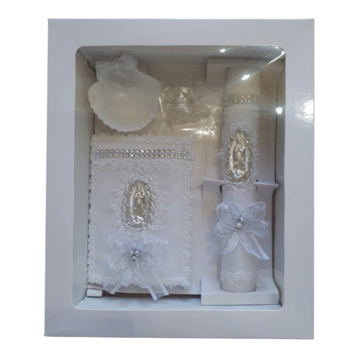 BAPTISM GIFT SET GUADALUPE MEDAL