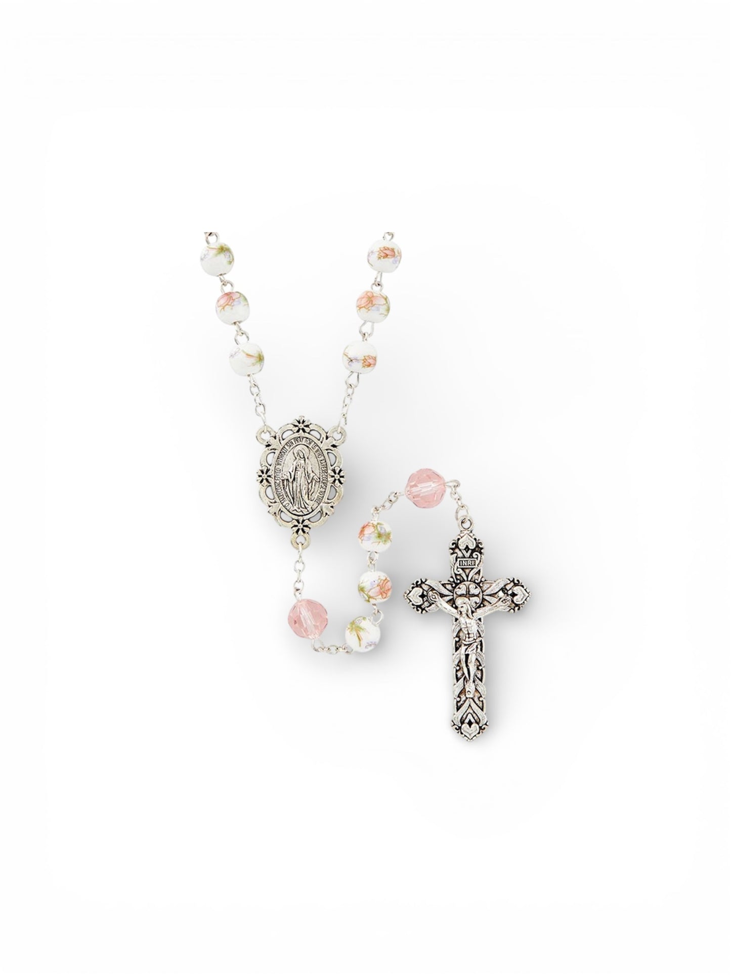 Fiori Divini Collection Blush Rosary