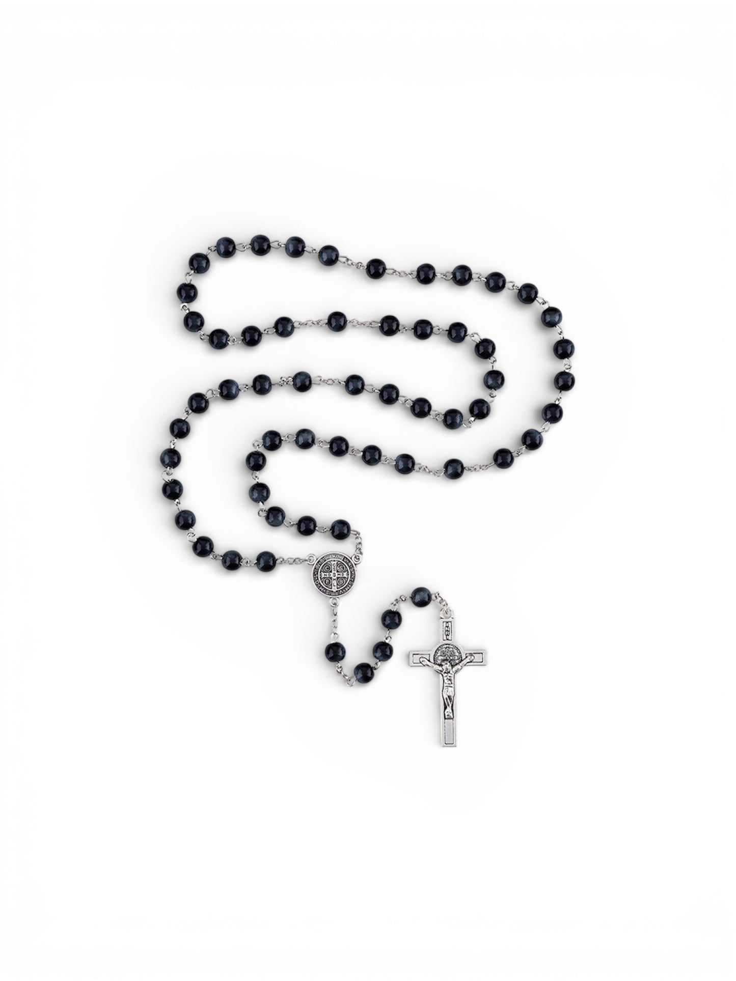St. Benedict Marble Bead Rosary