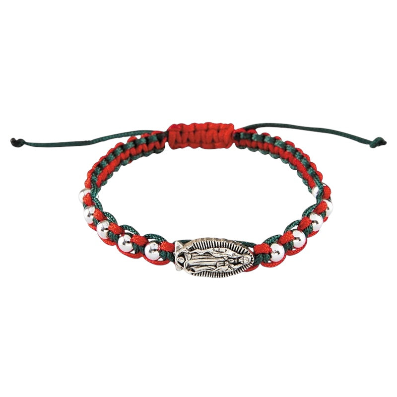 Our Lady of Guadalupe Macrame Rosary Bracelet