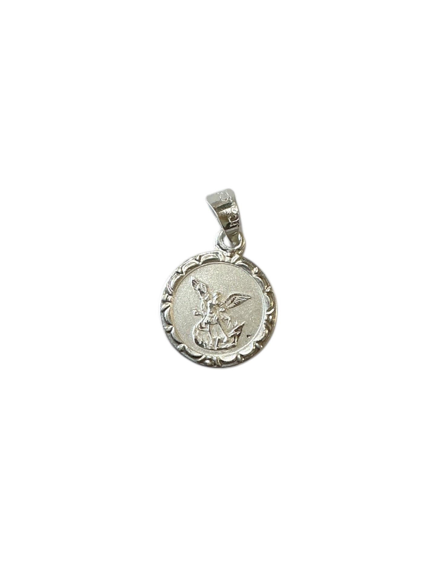 MEDALLA DE PLATA DE SAN MIGUEL 0.75”
