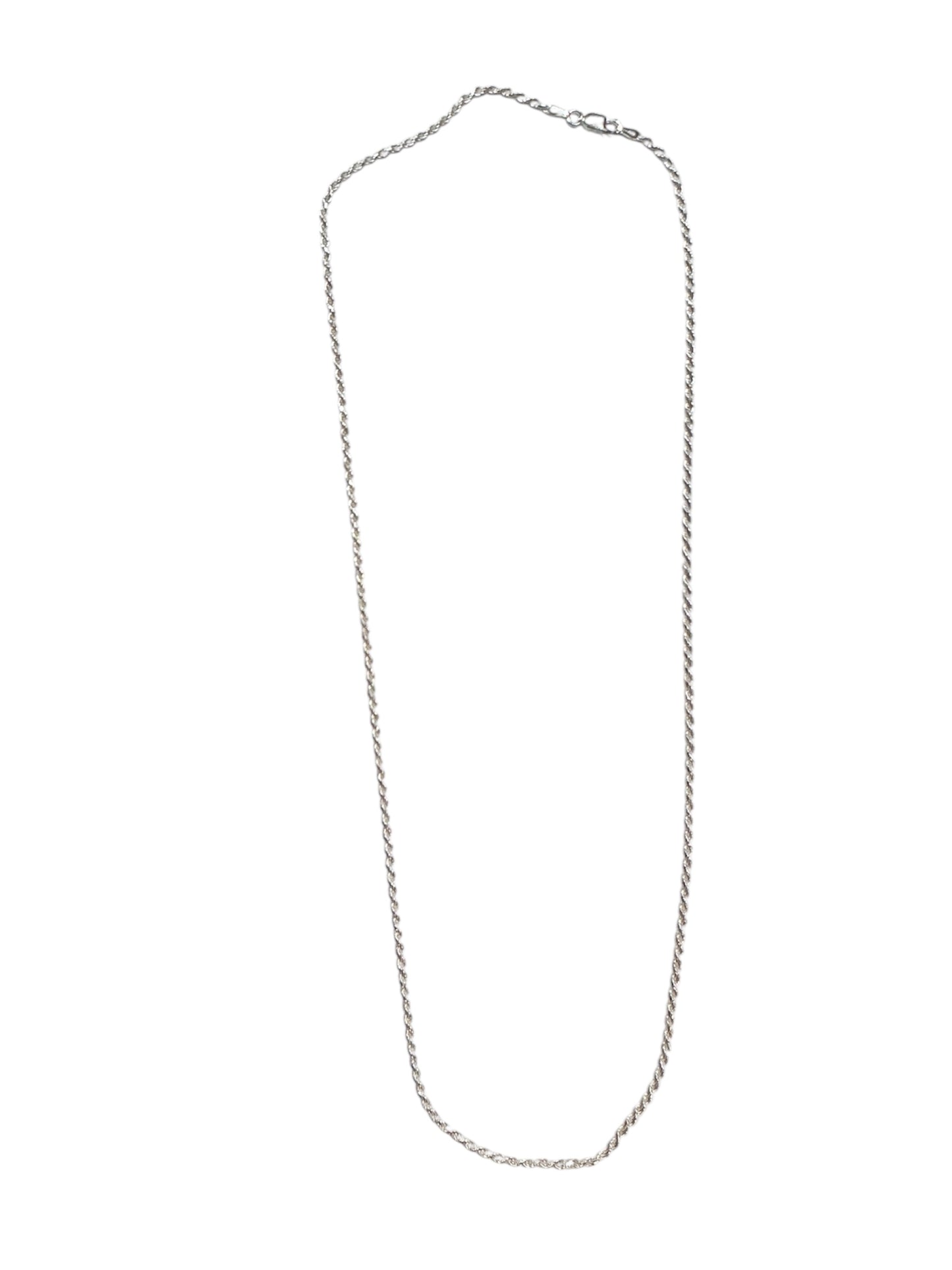 CADENA DE PLATA ESTILO CORDÓN 22”