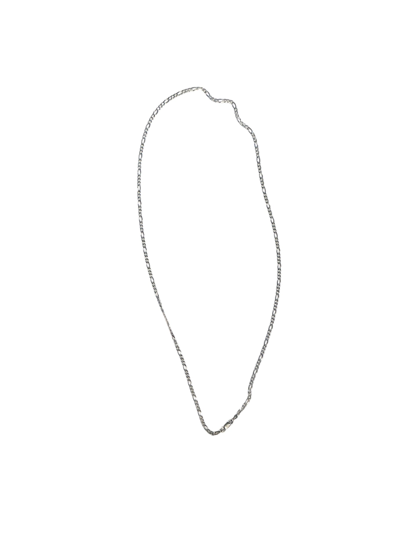 CADENA DE PLATA ESTILO FIGARO 24”
