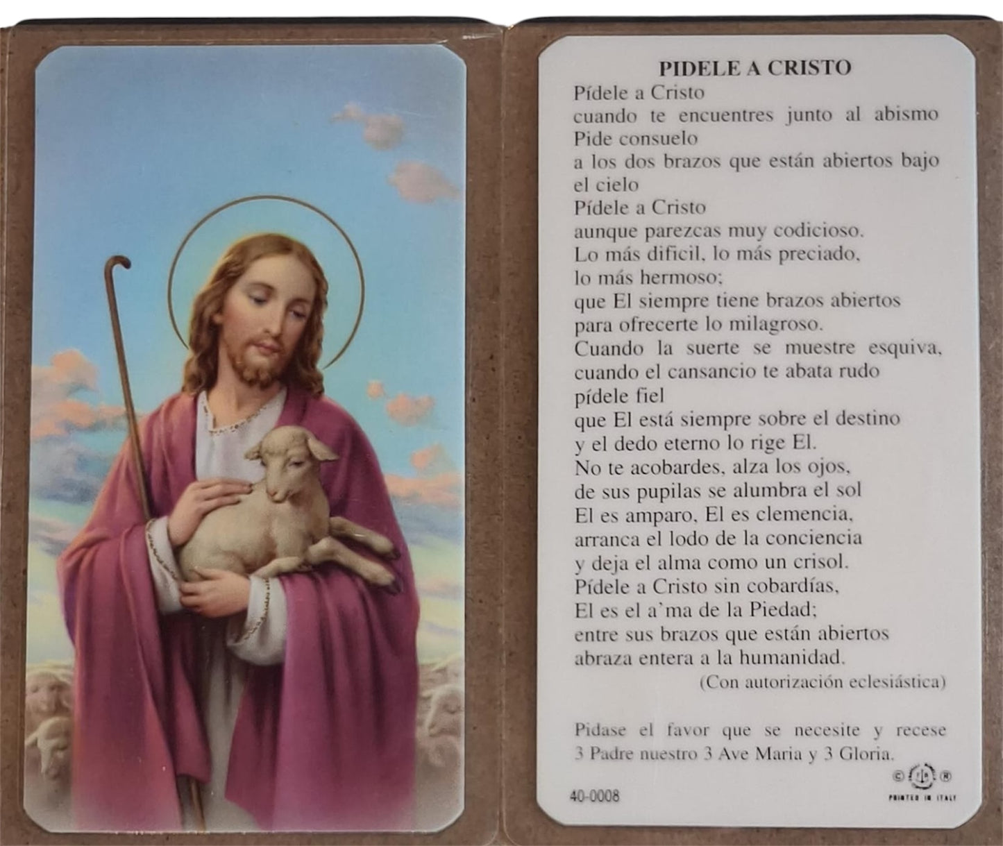 ORACION PÍDELE A CRISTO