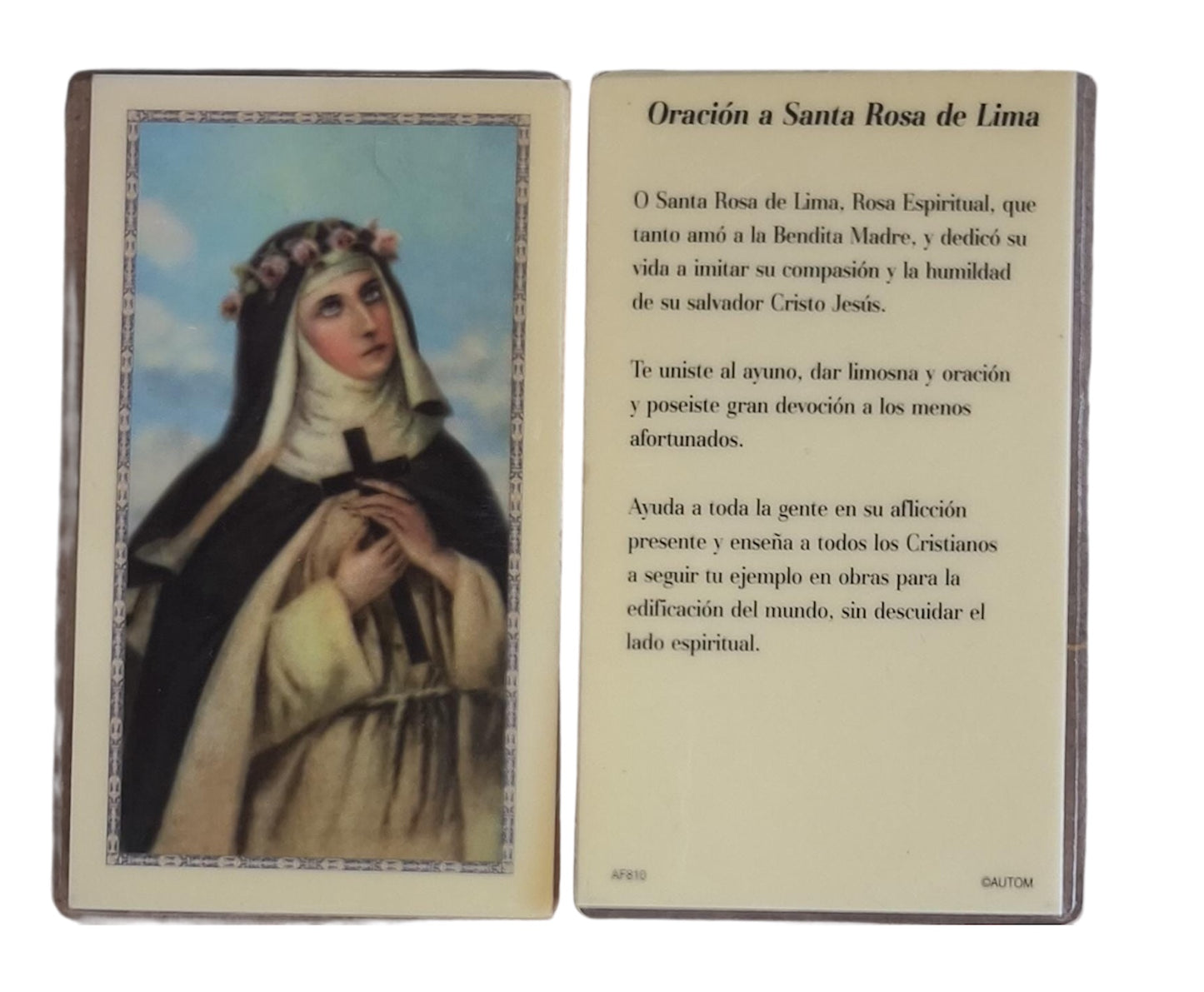 ORACIÓN A SANTA ROSA DE LIMA