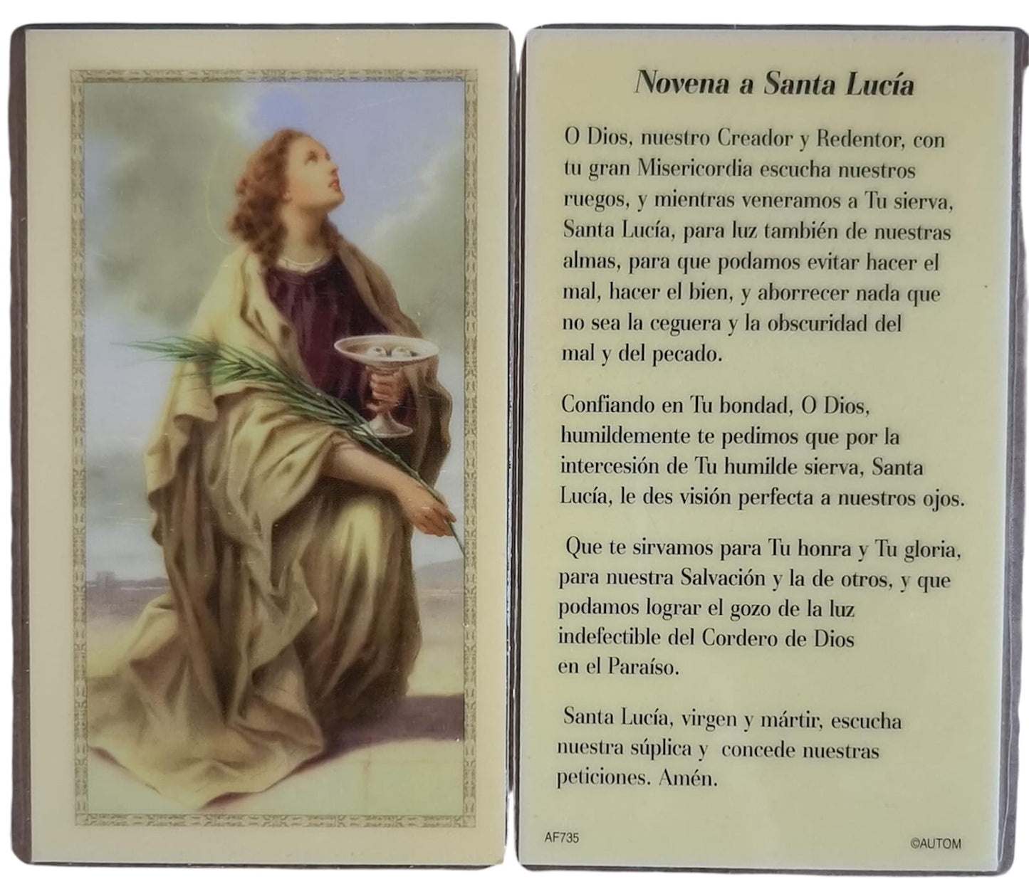 ORACIÓN A SANTA LUCIA