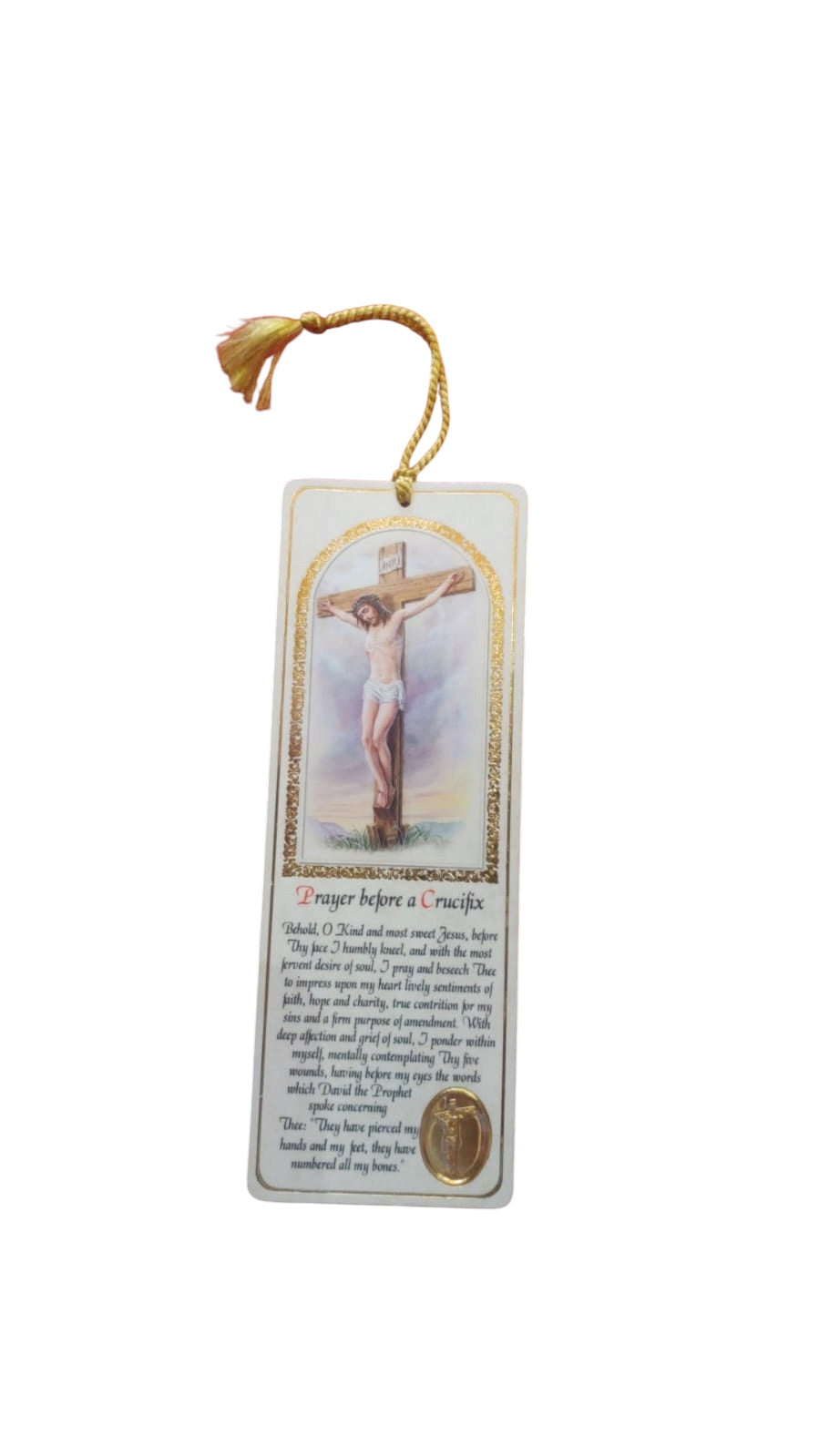 BOOKMARK BEFORE A CRUCIFIX ENG