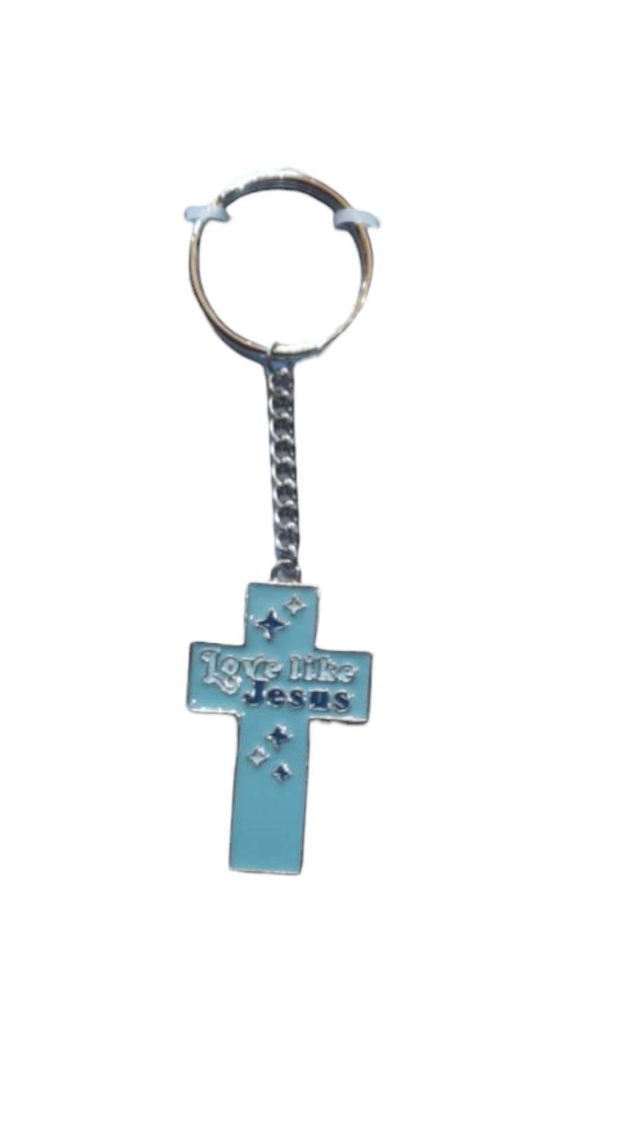 LOVE LIKE JESUS ENAMEL KEYCHAIN