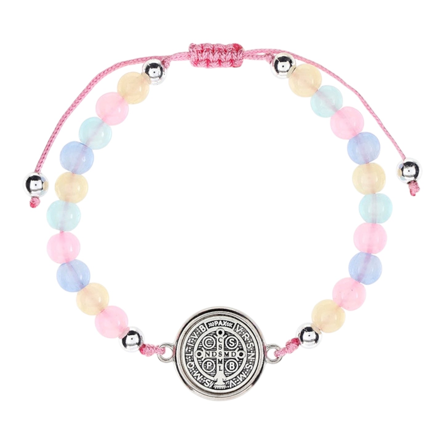 St. Benedict Pastel 2 Decade Rosary Bracelet