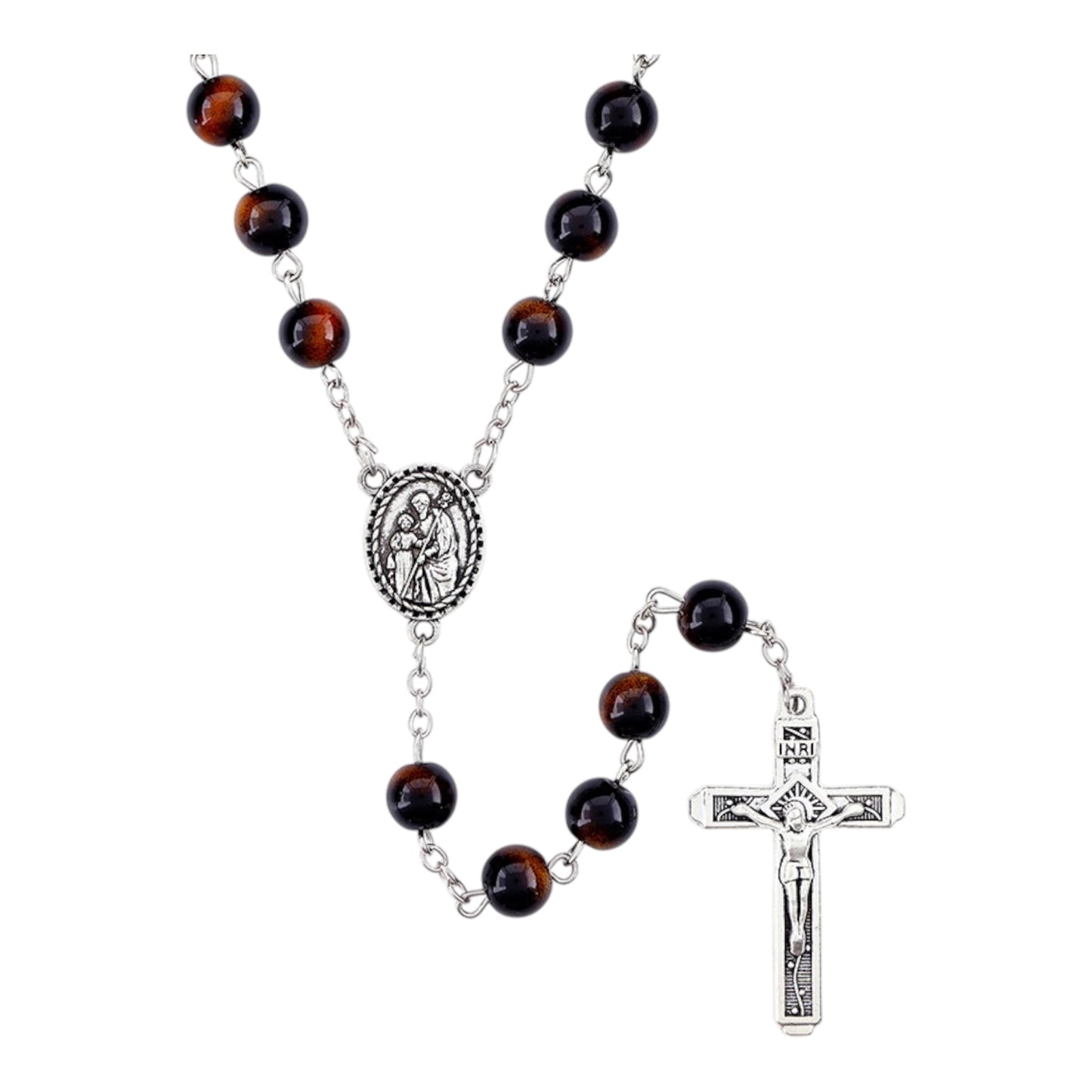 St. Joseph Marble Bead Rosary